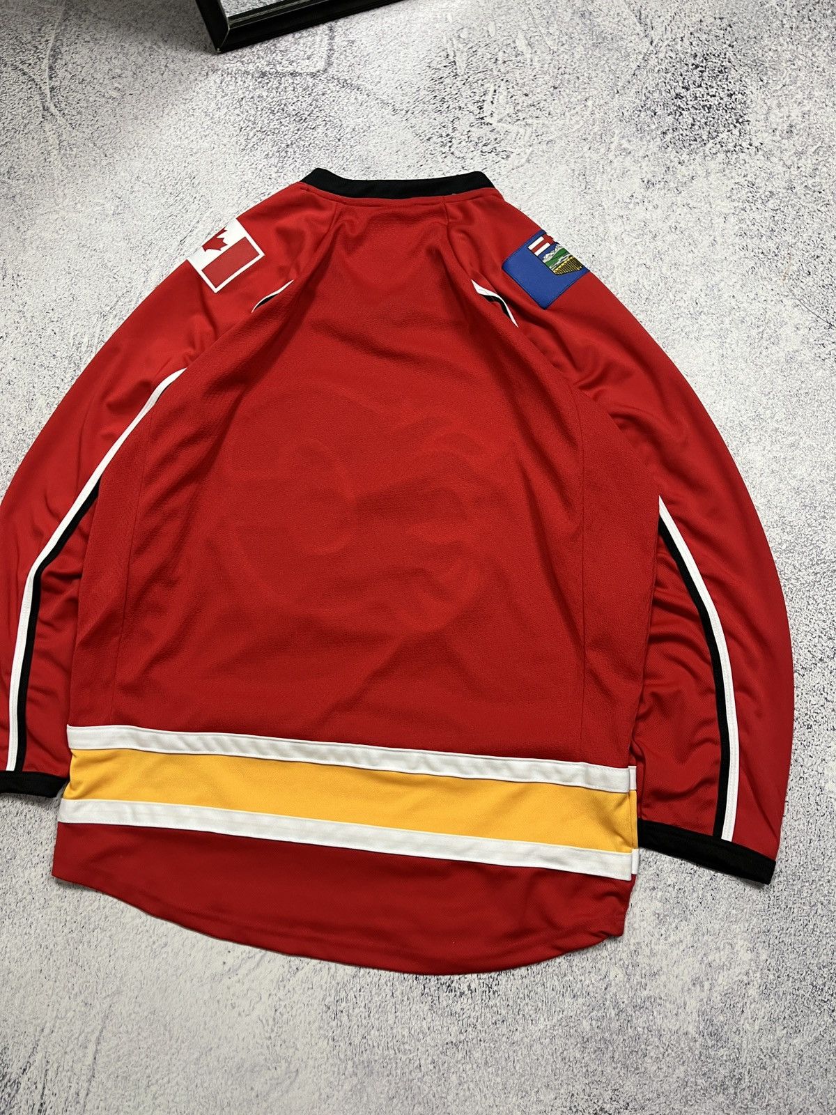 NHL NHL Calgary Flames Hockey Jersey Big Logo Longsleeve Rare Size US M / EU 48-50 / 2 - 14 Thumbnail