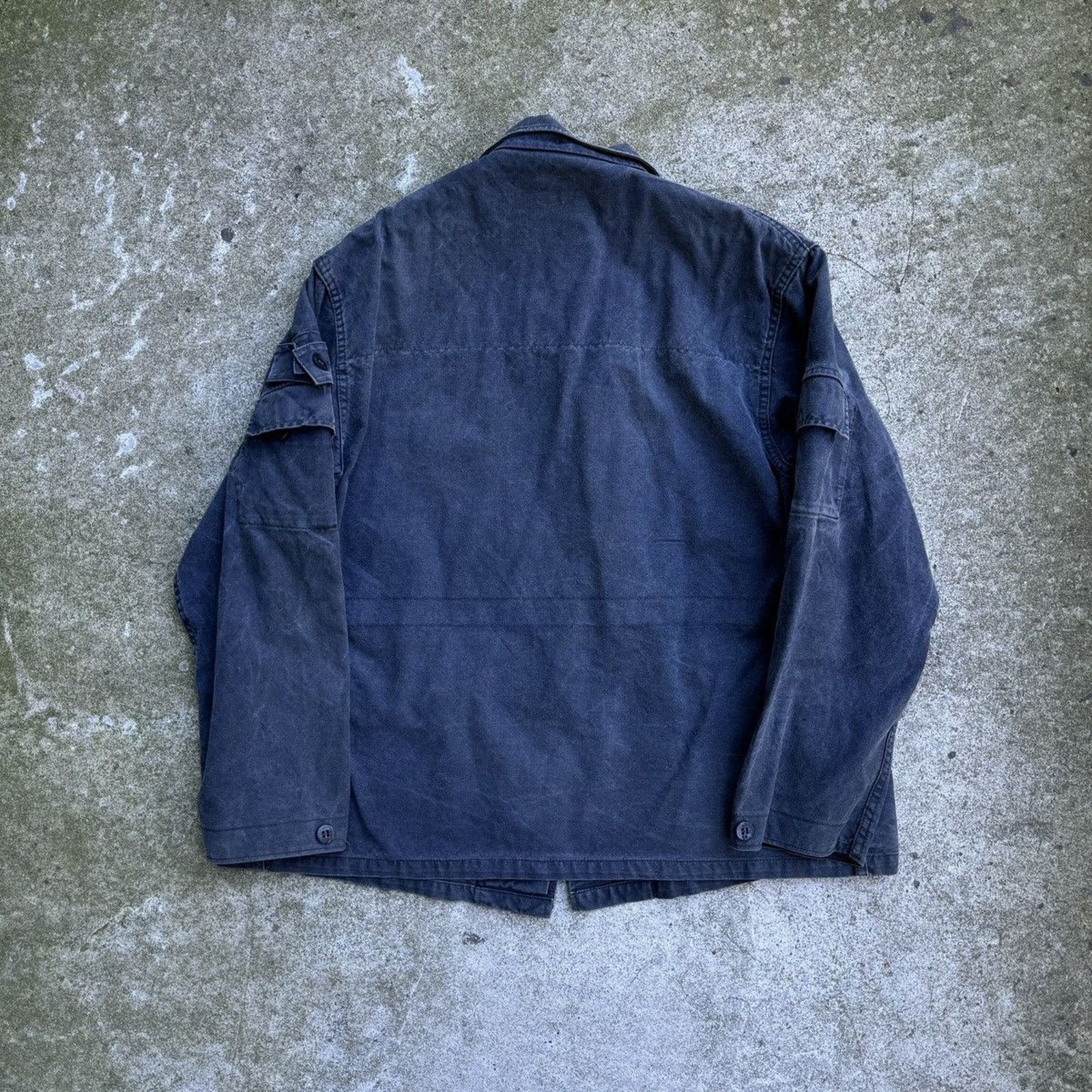 Vintage Faded Stencil Cargo Work Jacket ERD Grunge Chrome Balenci Size US L / EU 52-54 / 3 - 2 Thumbnail