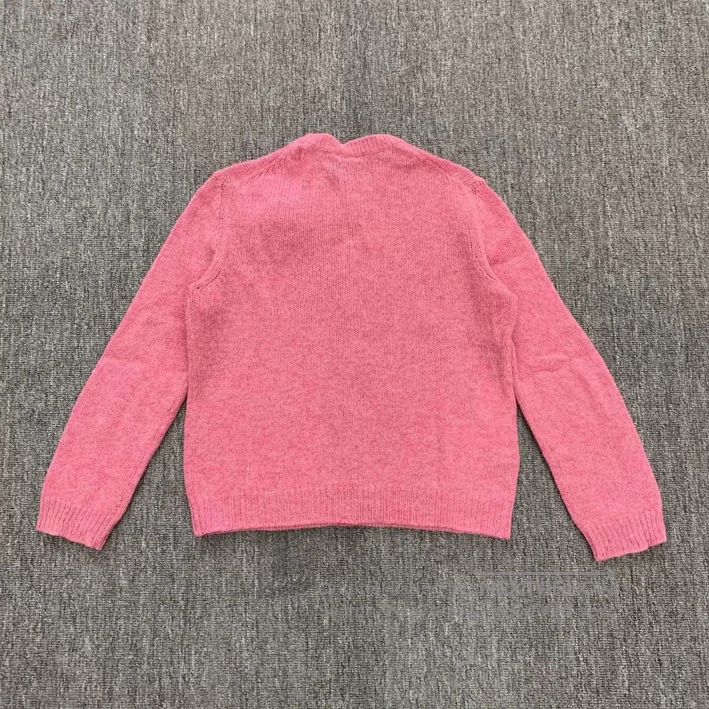 Miu Miu pink knitted cardigan with bow. Size L / US 10 / IT 46 - 2 Thumbnail