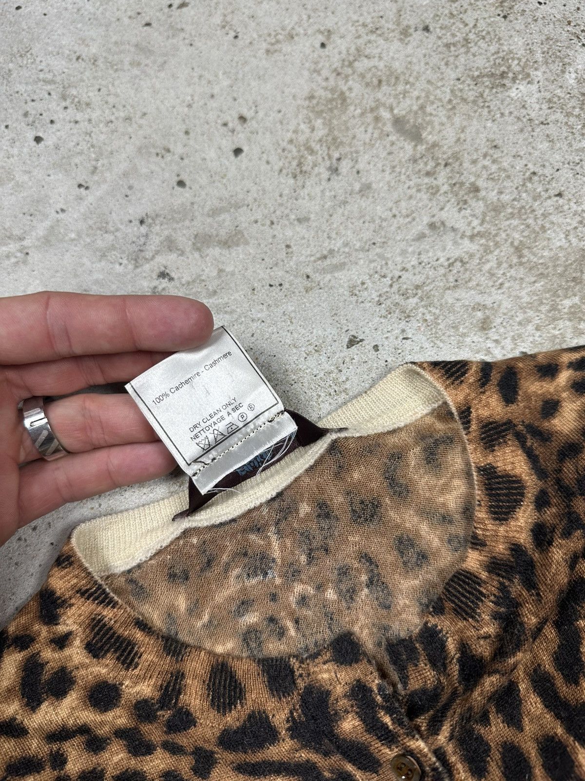 John Galliano Vintage 2000s John Galliano Leopard Print Cashmere Cardigan Size M / US 6-8 / IT 42-44 - 11 Thumbnail