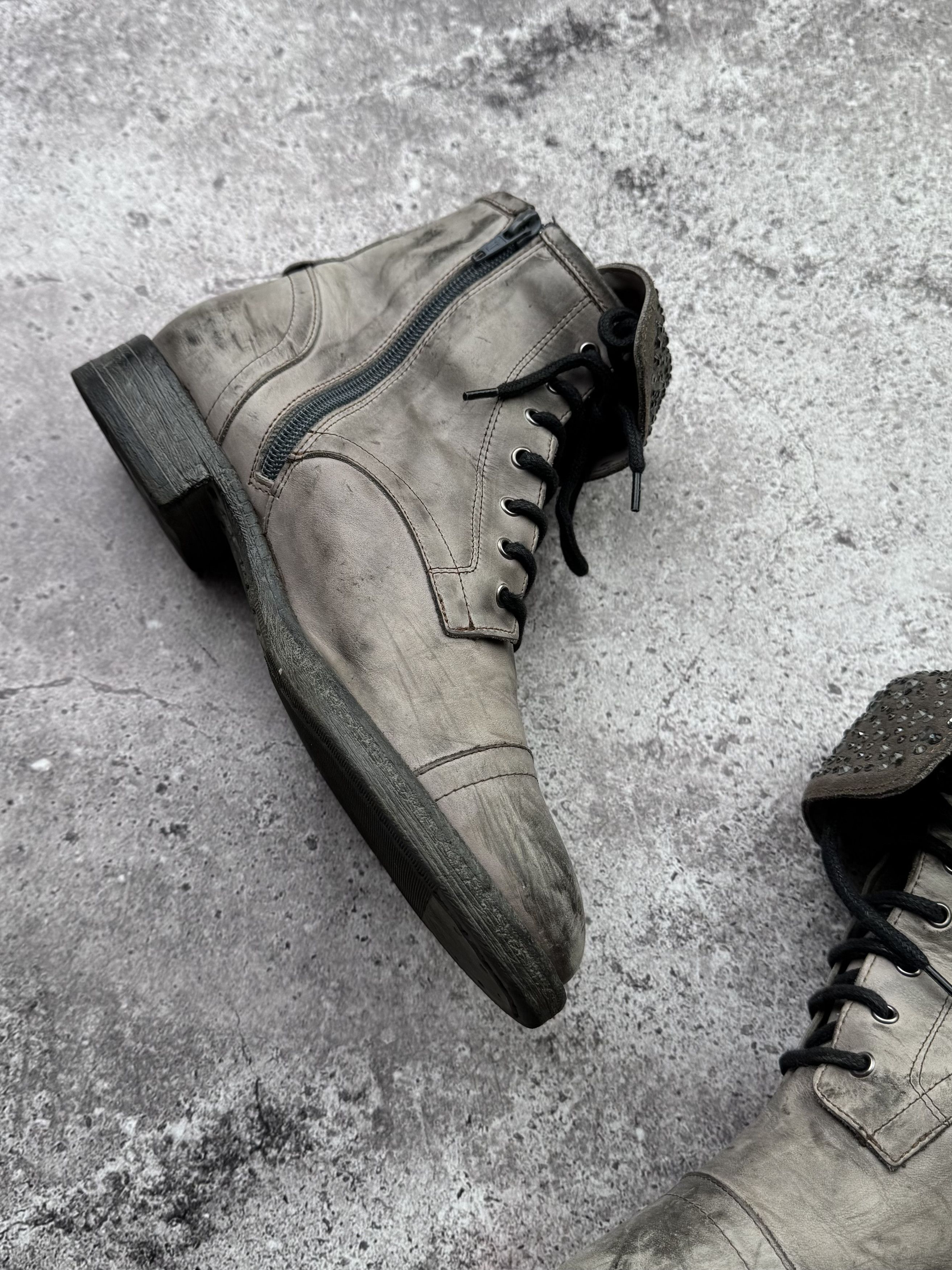 A.S.98 Vintage Leather Boots C620(V448) Size US 8 / IT 38 - 5 Thumbnail