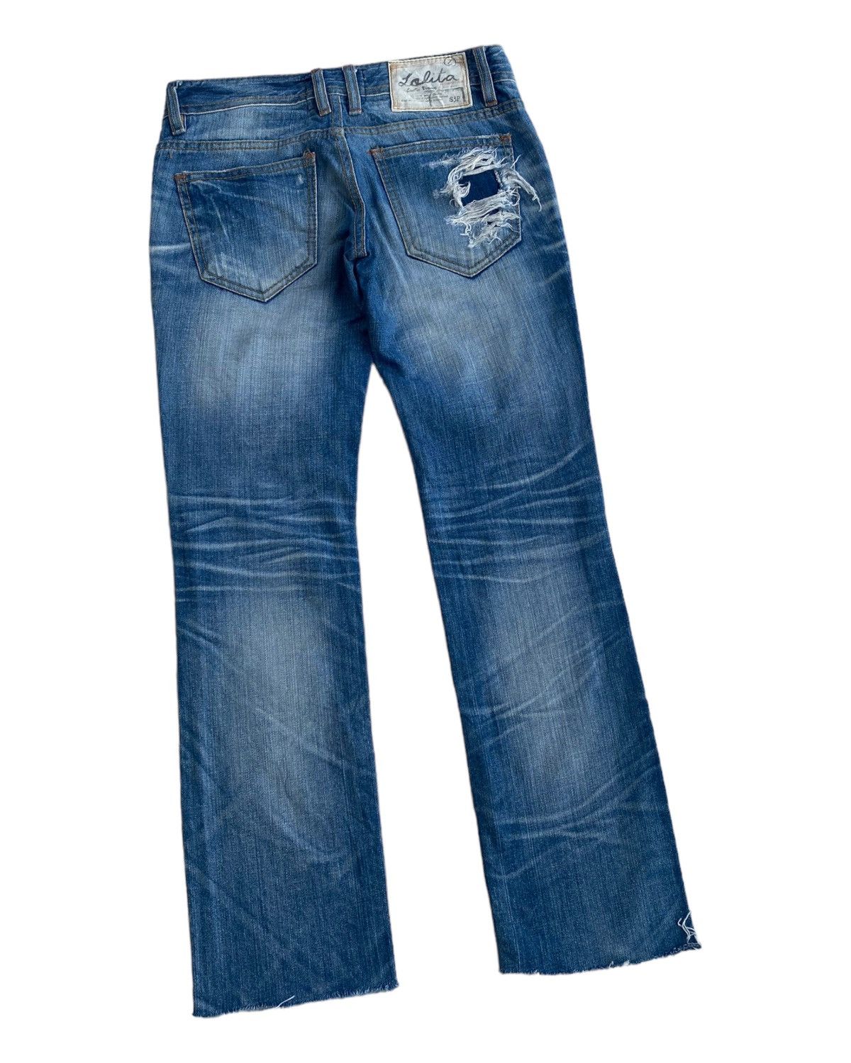 Hysteric Glamour × Tornado Mart RARE🔥LOLITA JAPAN DISTRESSED DENIM JEANS Size 28" / US 6 / IT 42 - 5 Thumbnail