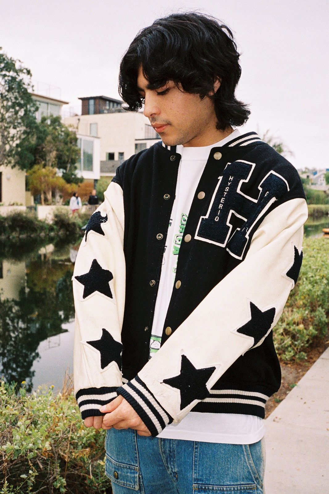 Hysteric Glamour 1980s Hysteric Glamour Black ‘Toy Robot’ Varsity Jacket Size US L / EU 52-54 / 3 - 2 Thumbnail