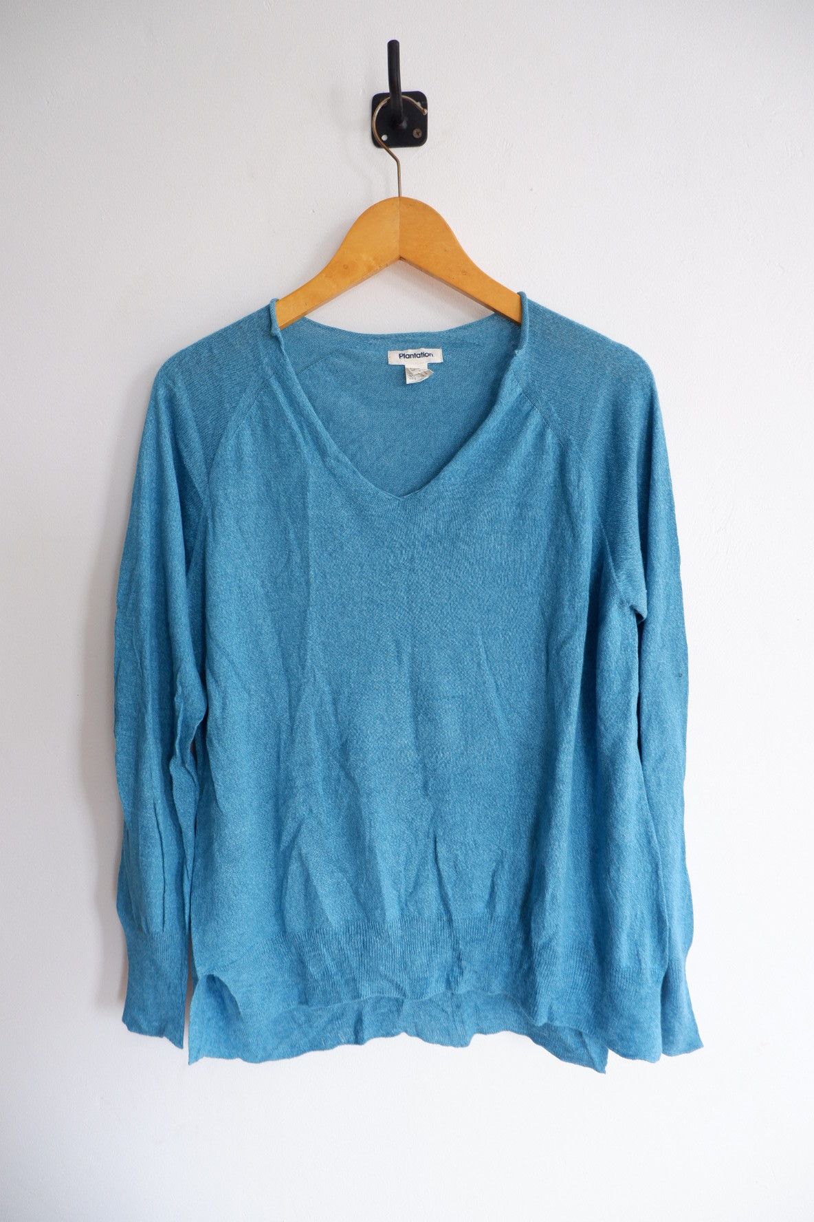 image of Archival Clothing x Issey Miyake Vintage Plantation By Issey Miyake Laser Cut Neck Knitwear in Baby