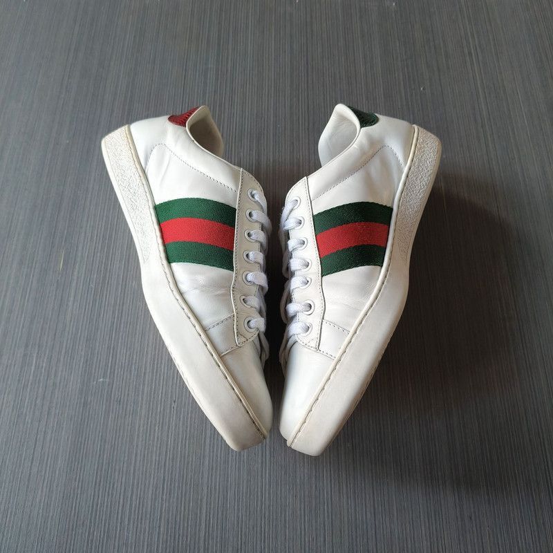 Gucci Gucci Ace Leather Fashion Sneakers Size US 8 / EU 41 - 7 Thumbnail