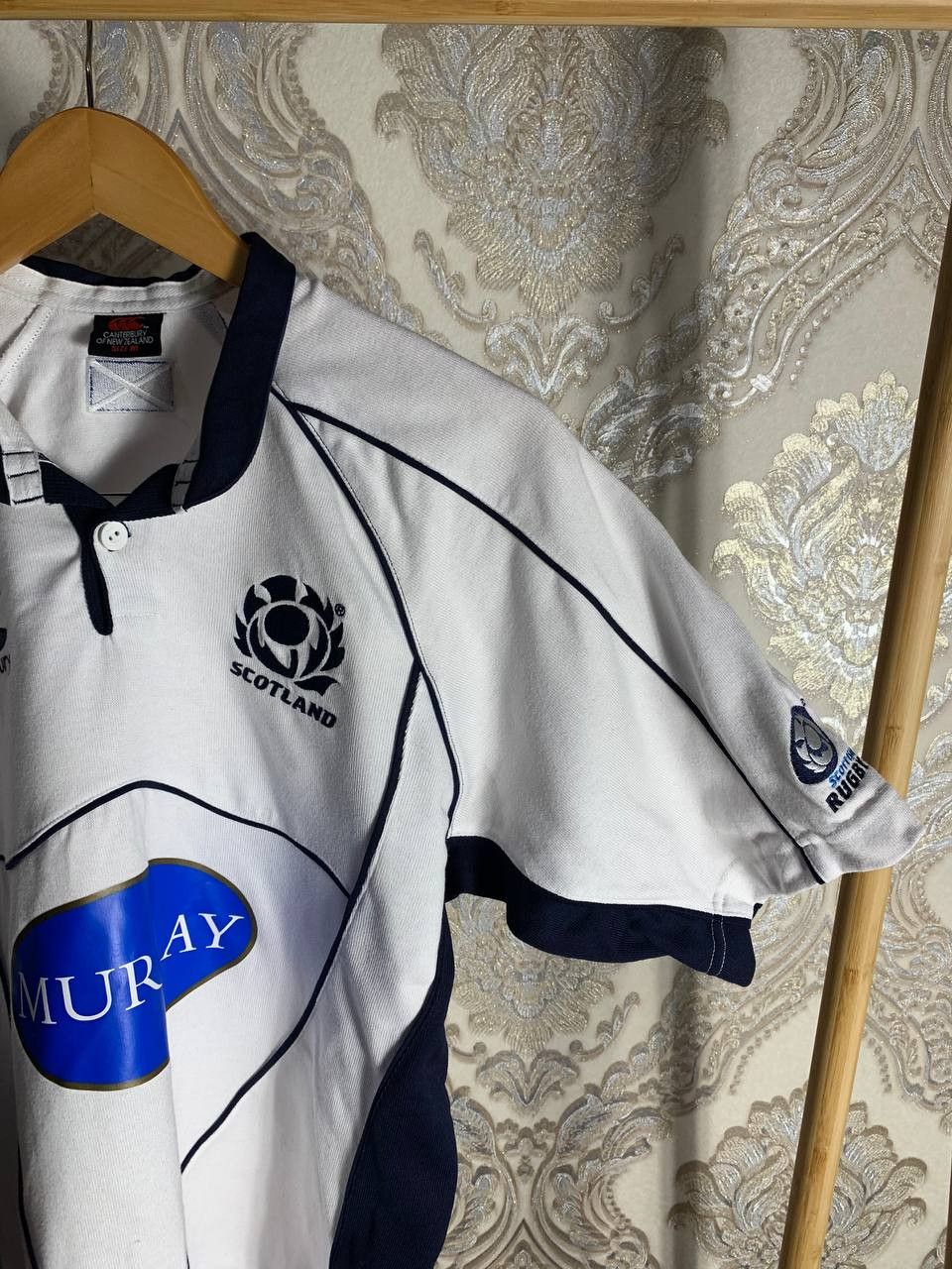 Canterbury of New Zealand Vintage Canterbury Scotland Retro Rugby Jersey Y2K 90s Size US M / EU 48-50 / 2 - 4 Thumbnail