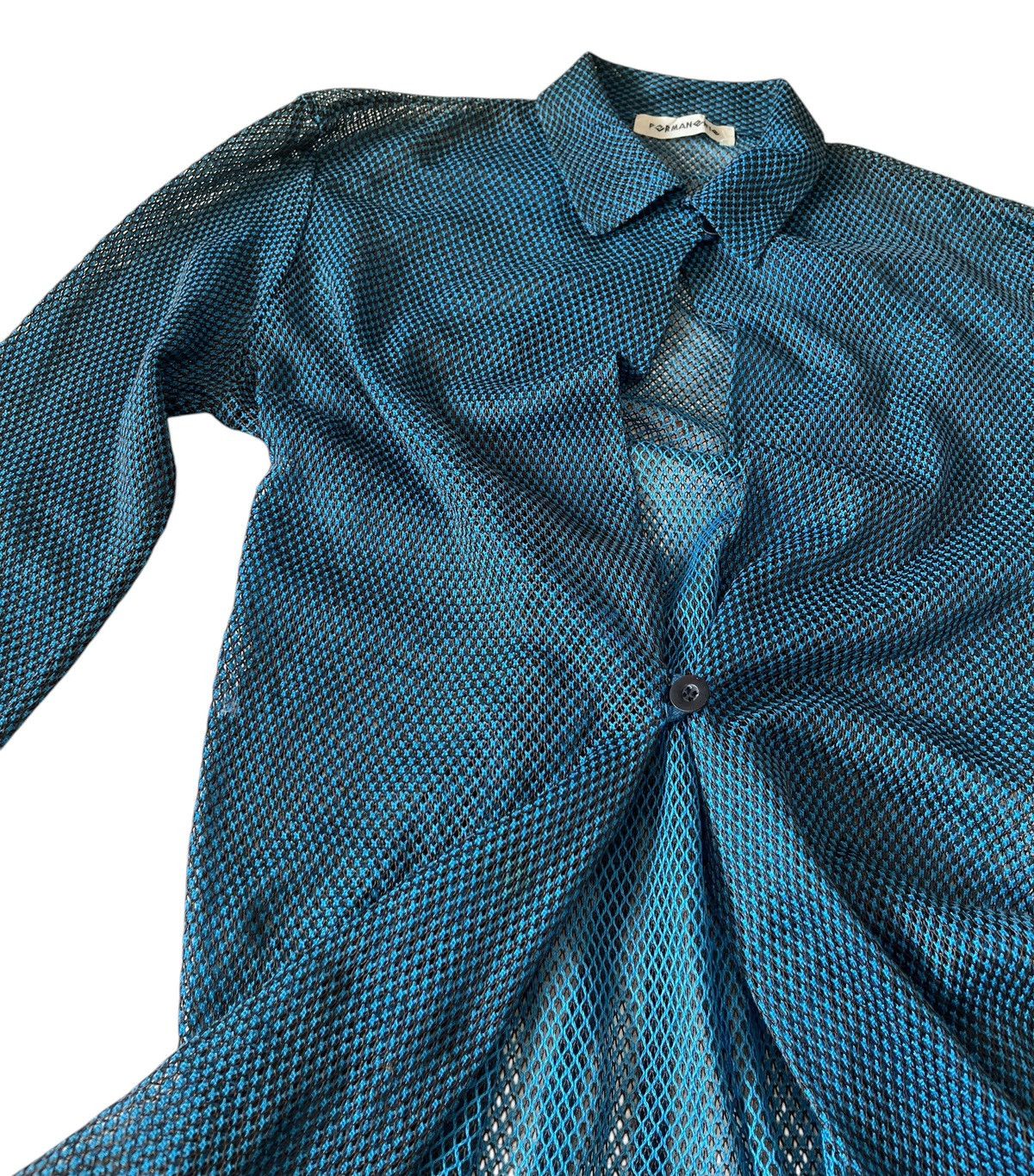 Issey Miyake Vintage issey miyake permanente ruched sheer net shirt Size US S / EU 44-46 / 1 - 3 Thumbnail