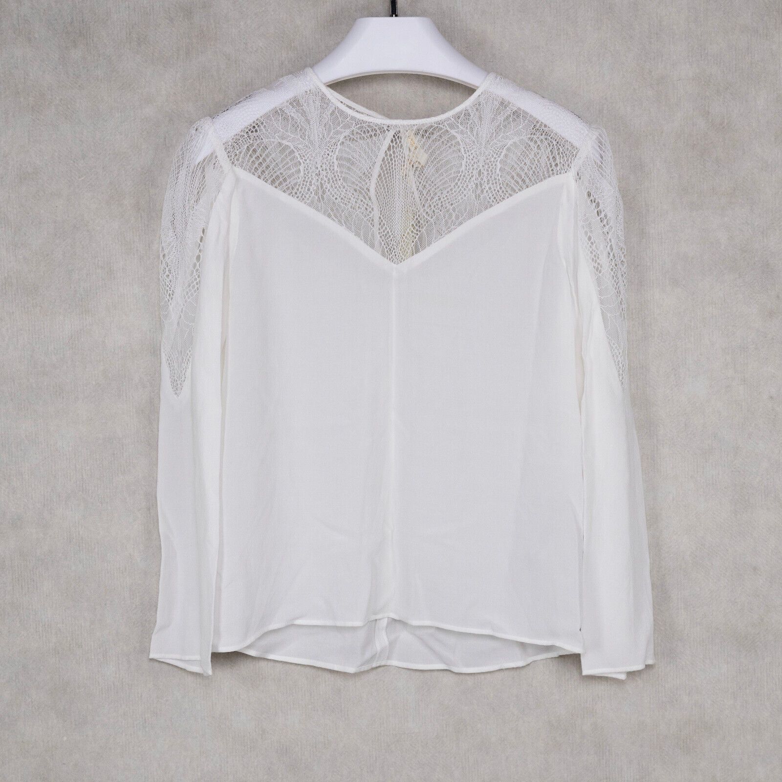 Maje Maje Women Leana Top White Size 3/L Size L / US 10 / IT 46 - 1 Thumbnail