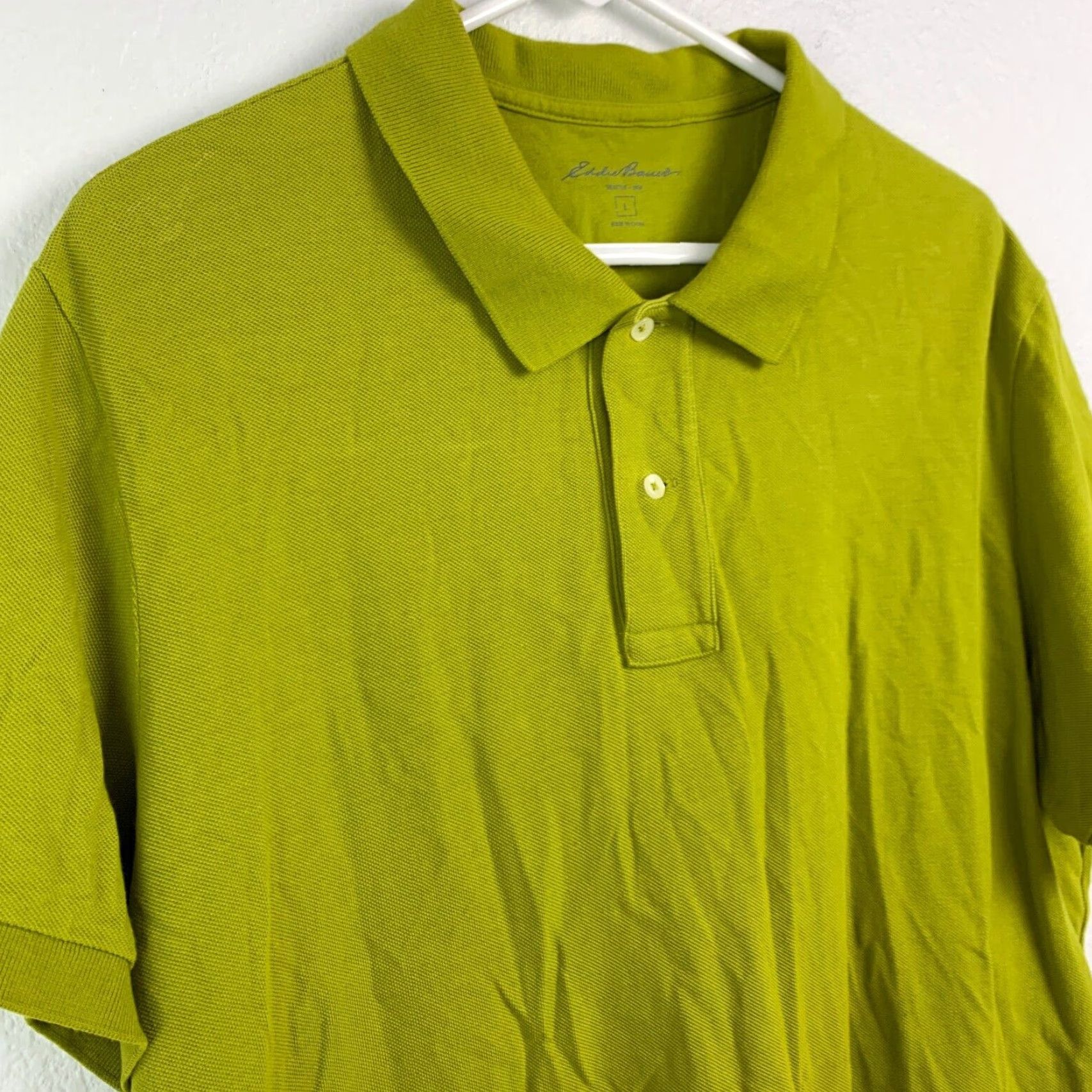 Eddie Bauer Eddie Bauer Polo Shirt Short Sleeve Large Green 100% Cotton Mens Shirt Chest 48 in Regular Fit Button-Down Collar 29 in Size US L / EU 52-54 / 3 - 2 Thumbnail
