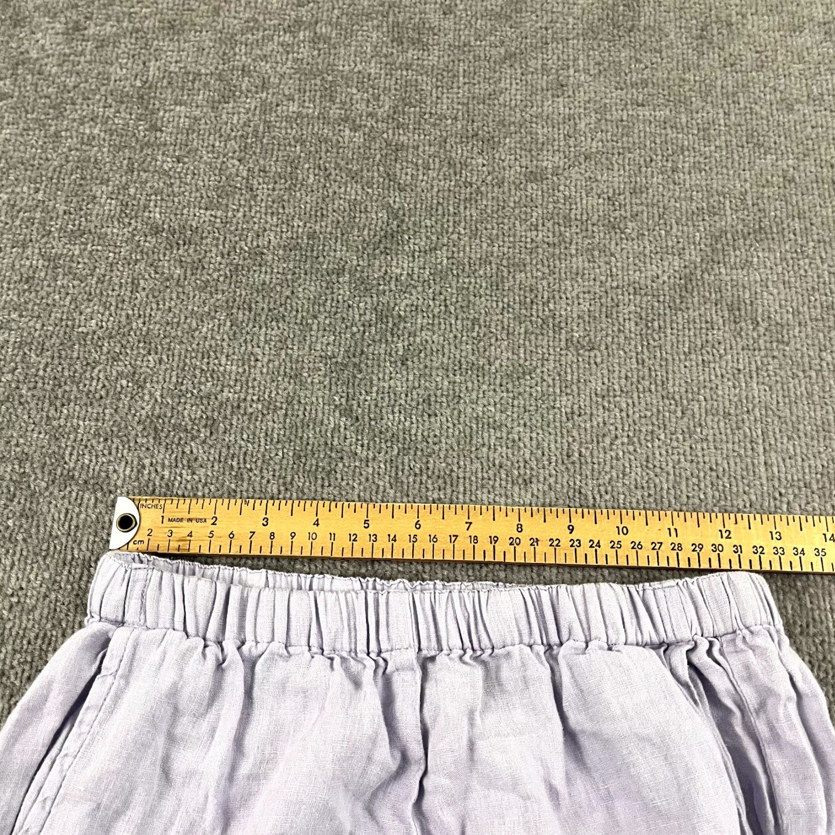 FLAX FLAX by JEANNE ENGLHART Pants Womens Small Light Purple Linen Elastic Pull On Size 28" / US 6 / IT 42 - 4 Thumbnail