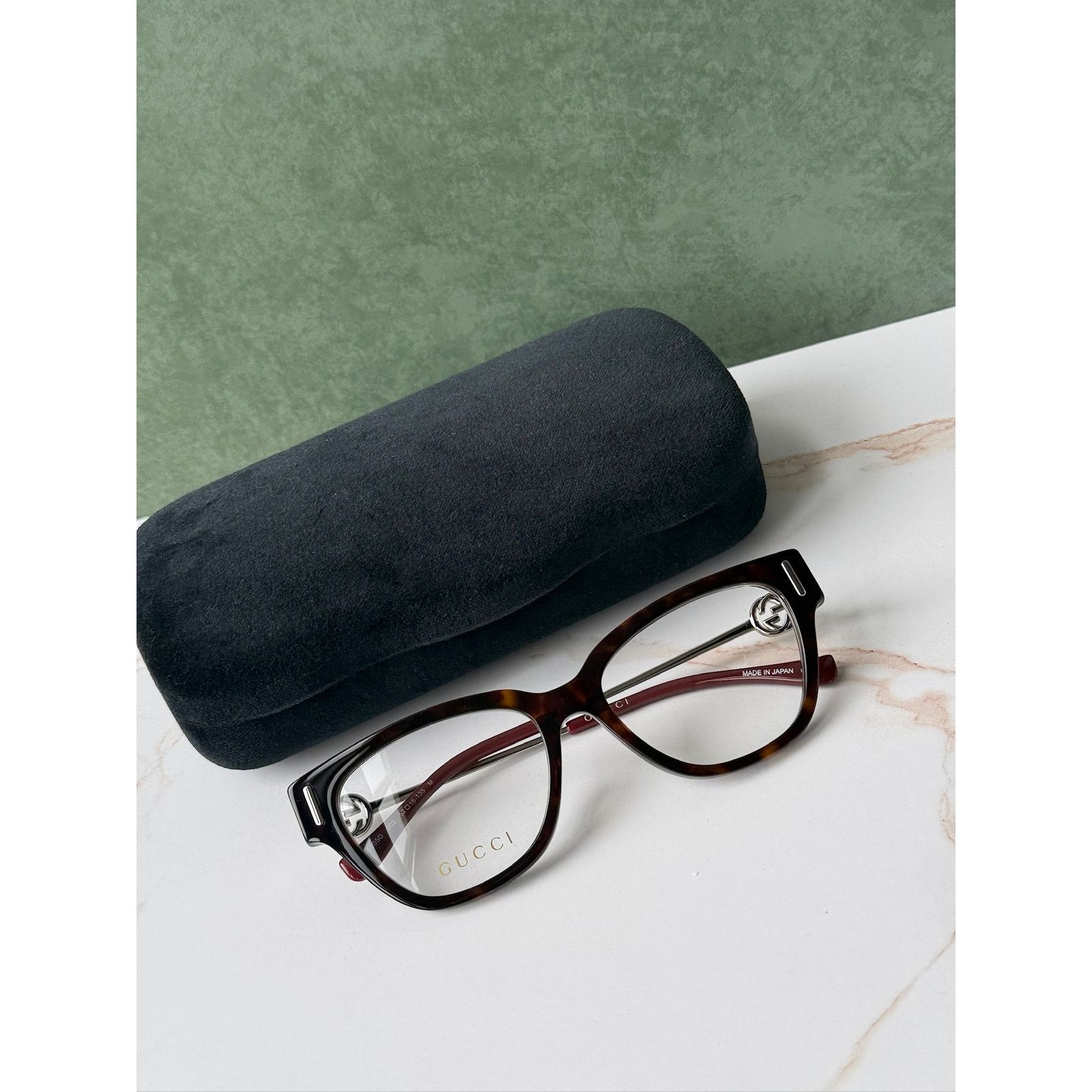 Gucci NEW Gucci GG1205O Cat Eye Eyeglasses Frames in Havana Brown Size ONE SIZE - 3 Thumbnail