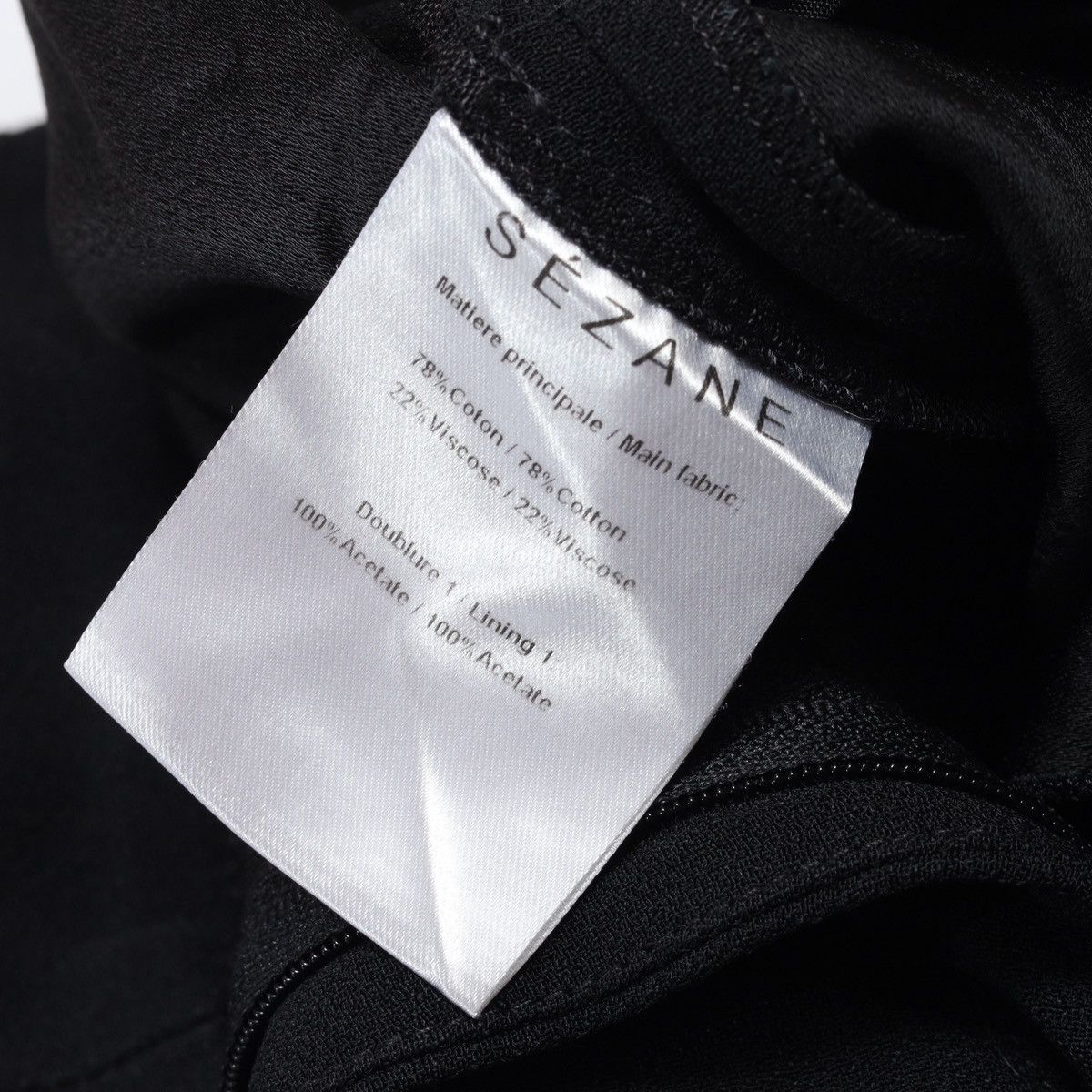 Sezane Sezane Cotton Viscose Black Pants Trousers Size 25" / US 0 / IT 36 - 11 Thumbnail