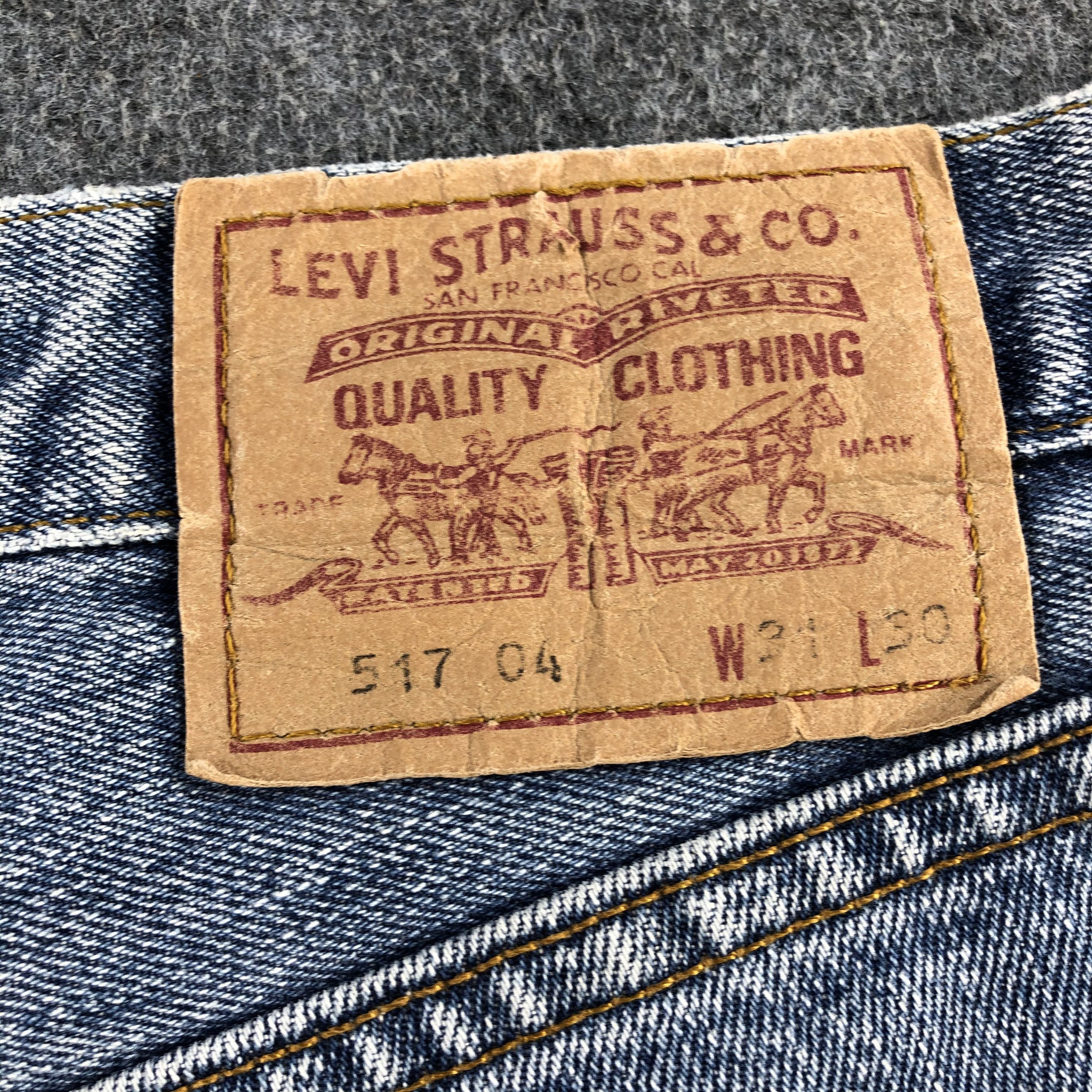 Levi's Vintage 90s Light Wash Levis 517 Jeans-J1921 Size US 30 / EU 46 - 5 Thumbnail