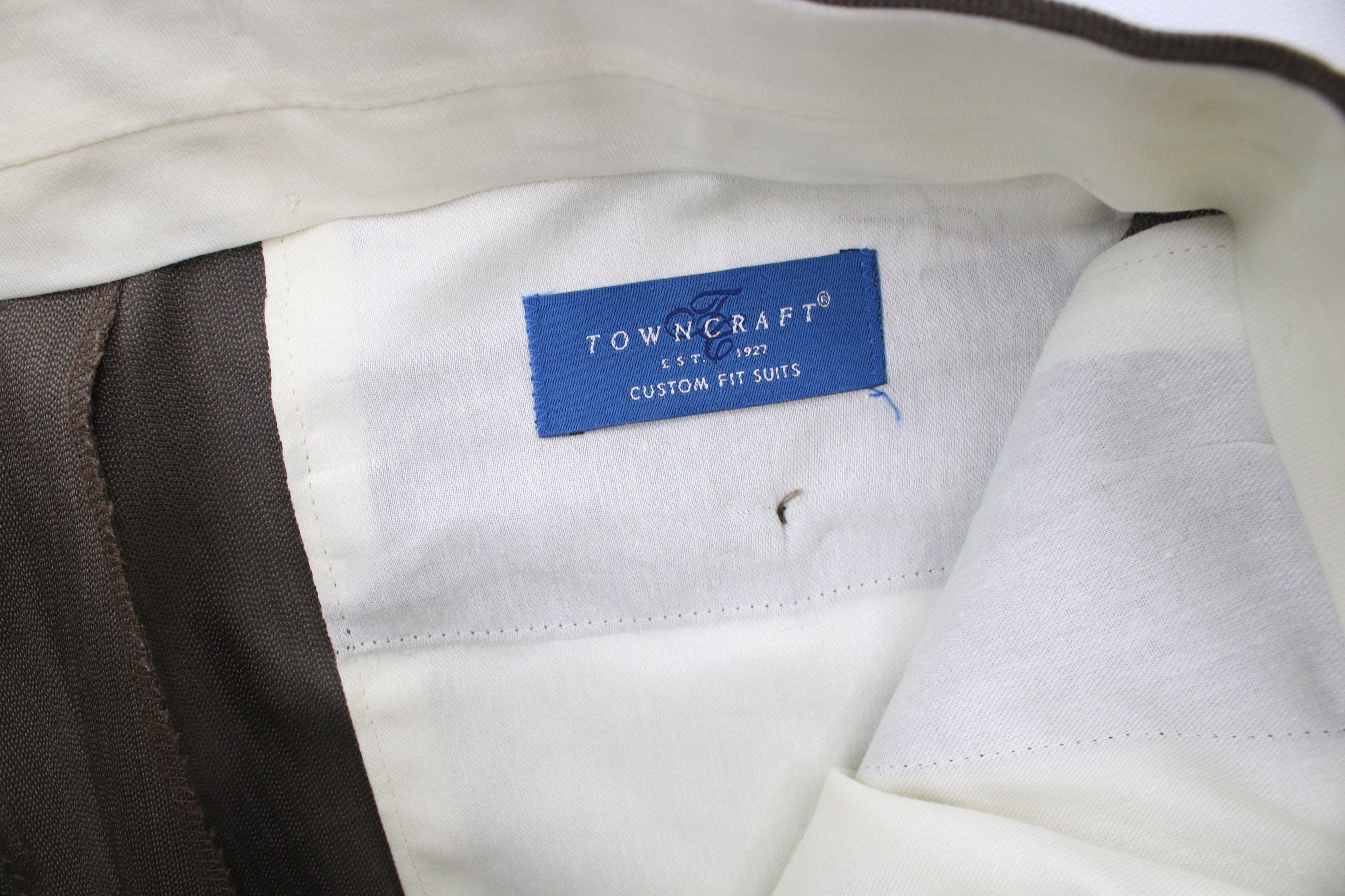 Vintage Vintage 90s Streetwear Wool Blend Wide Leg Chino Pants Brown Size US 34 / EU 50 - 7 Thumbnail
