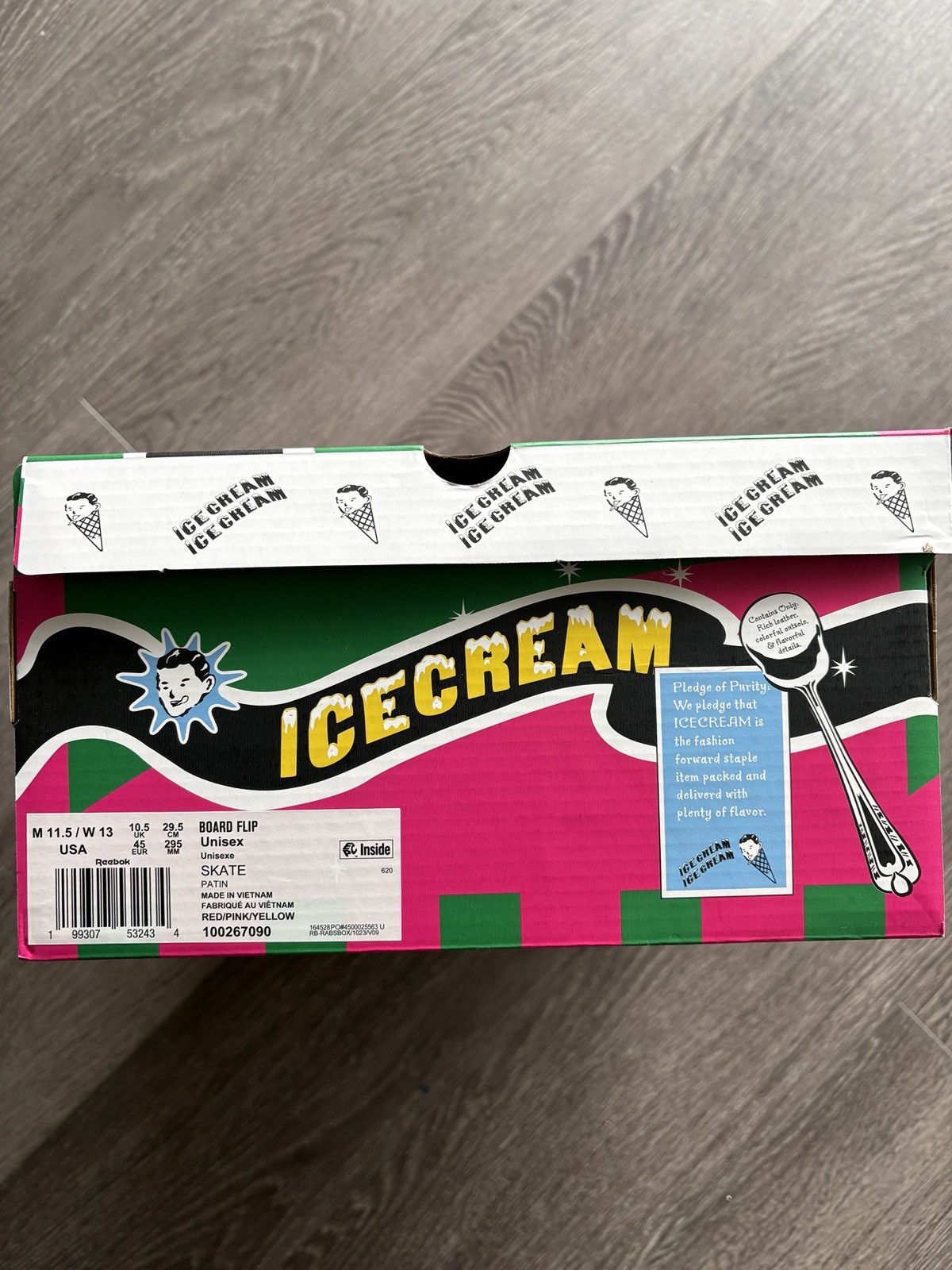 Icecream × Reebok REEBOK X BBC BOARD FLIP SKATE SHOES Size US 11.5 / EU 44-45 - 9 Thumbnail