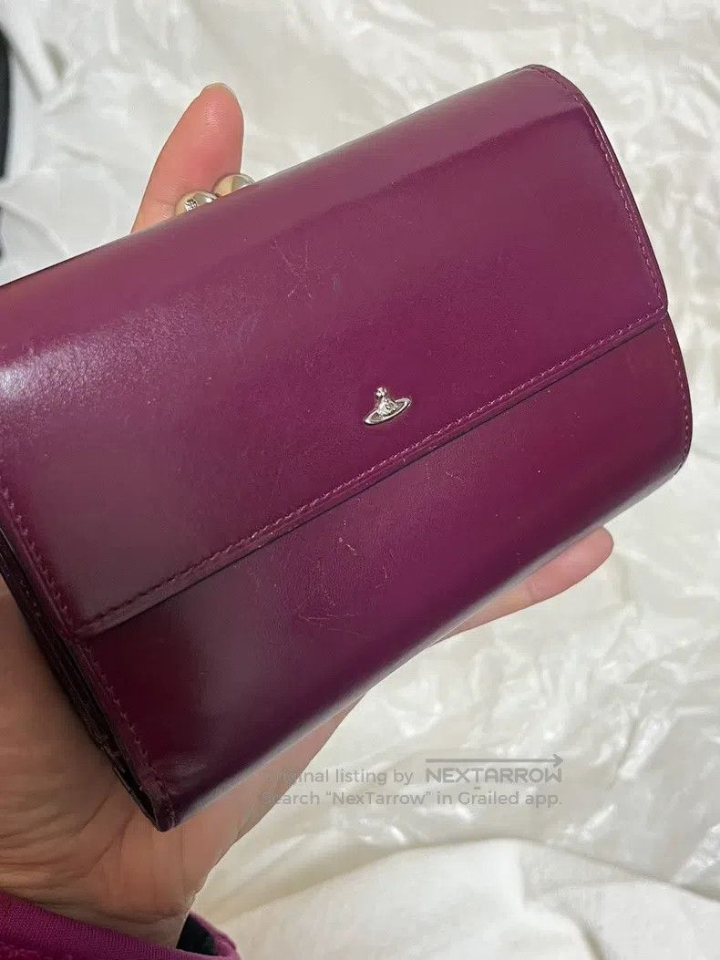 Vivienne Westwood Vivienne Westwood Purple short leather wallet Size ONE SIZE - 3 Thumbnail