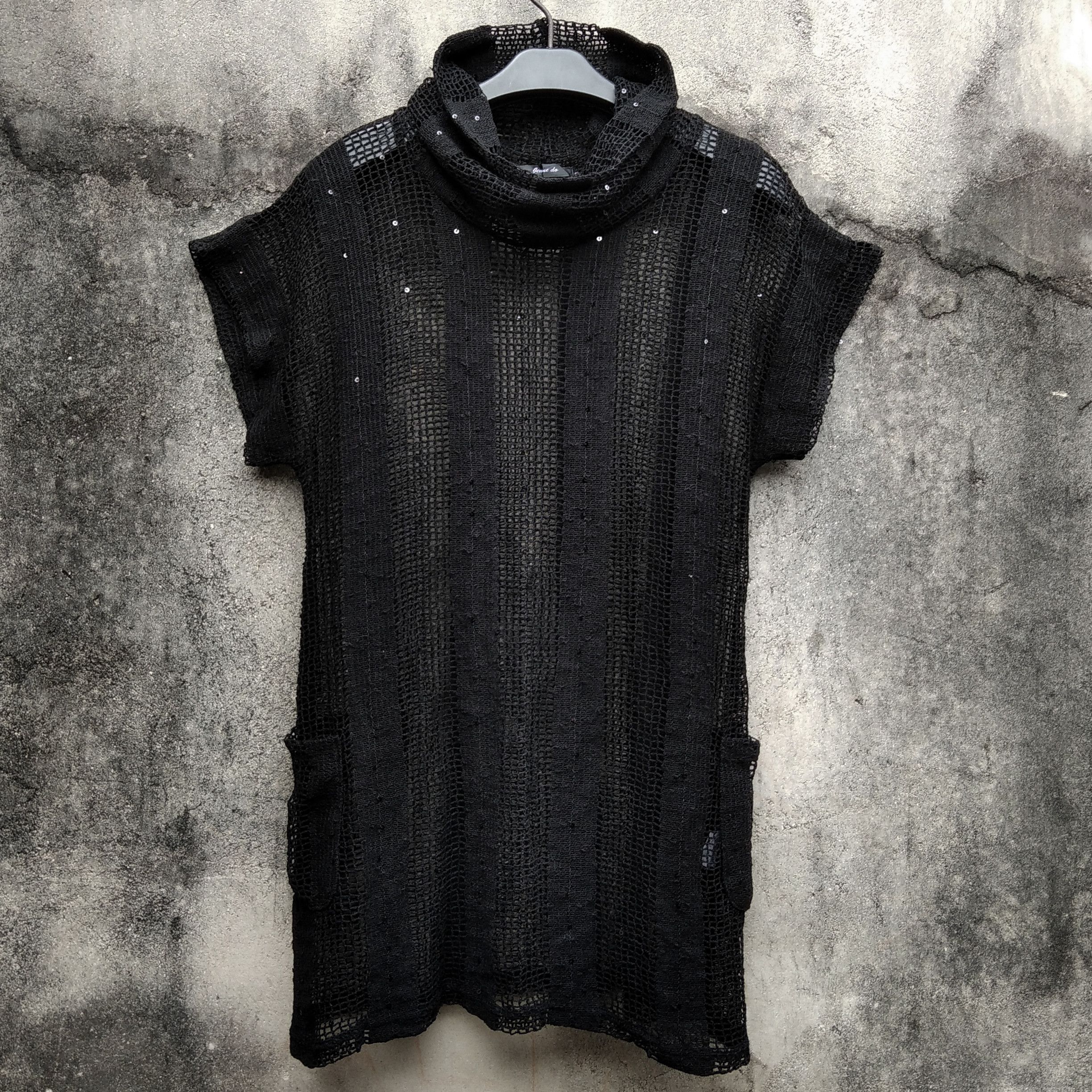 If Six Was Nine Vintage 90's JEWSE DO Mesh Mock Neck Dress Sleeveless Size US M / EU 48-50 / 2 - 1 Thumbnail
