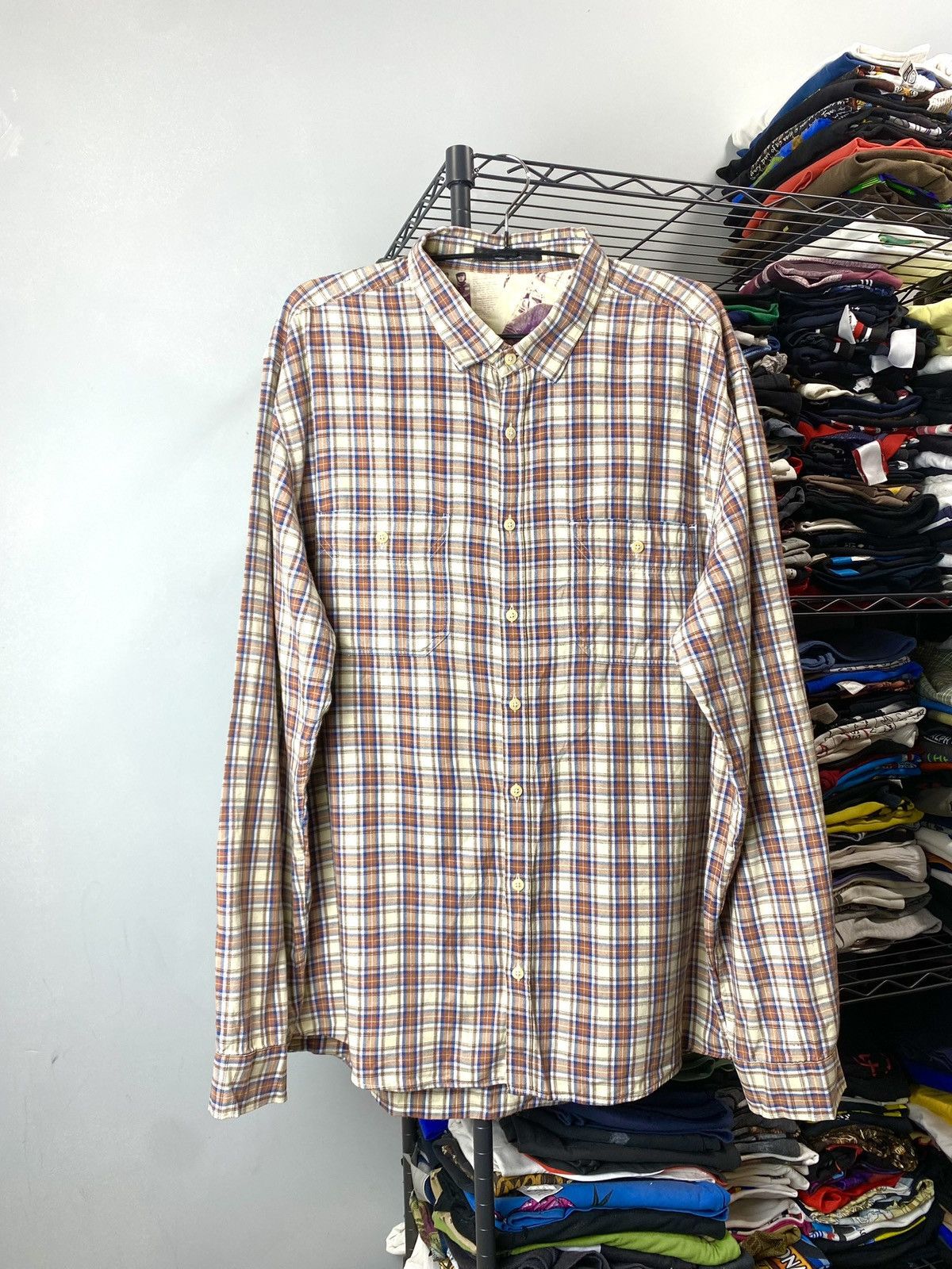 Barbour Vintage Barbour x Steve McQueen Flannel Shirt Harley Size US XXL / EU 58 / 5 - 1 Thumbnail