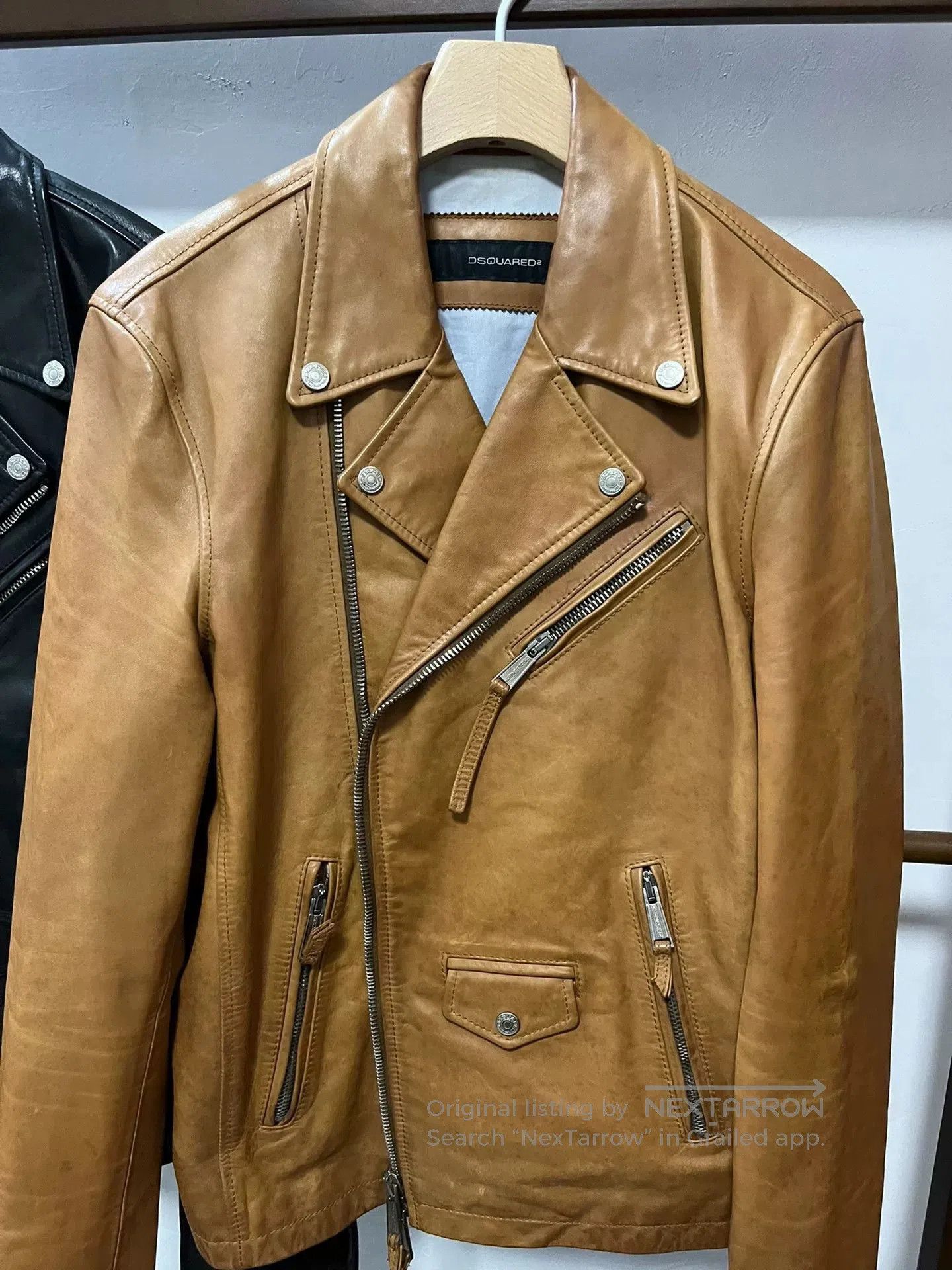 Dsquared2 Dsquared2 Men's Horse Leather Jacket. Size US M / EU 48-50 / 2 - 2 Thumbnail