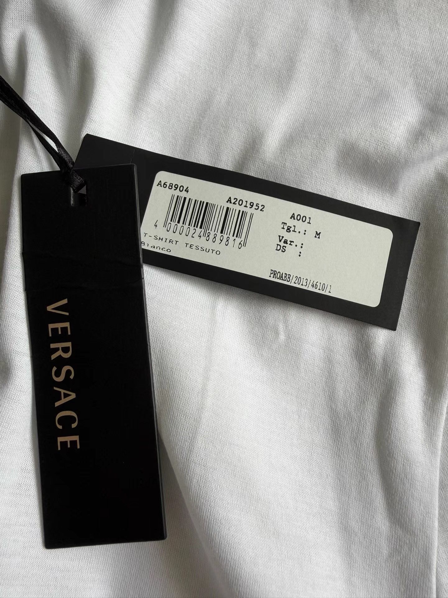 Versace Versace Men's Rhinestone T-shirt K33 Size US M / EU 48-50 / 2 - 5 Thumbnail
