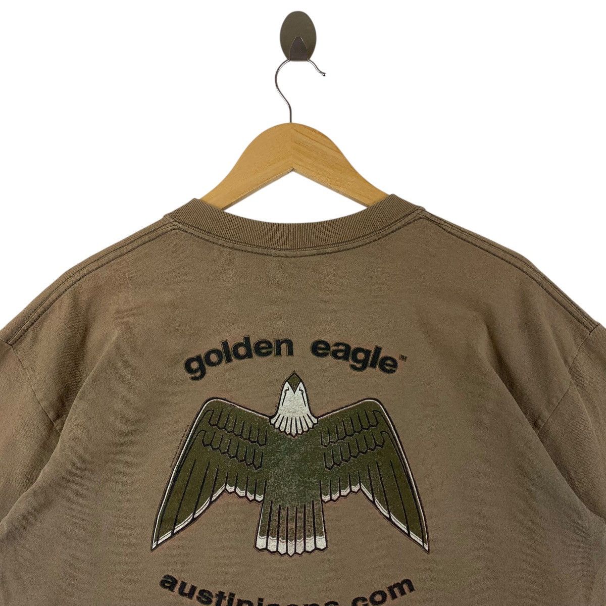 Gildan × Vintage Vintage 90s GOLDEN EAGLE big printed tee Size US L / EU 52-54 / 3 - 9 Thumbnail