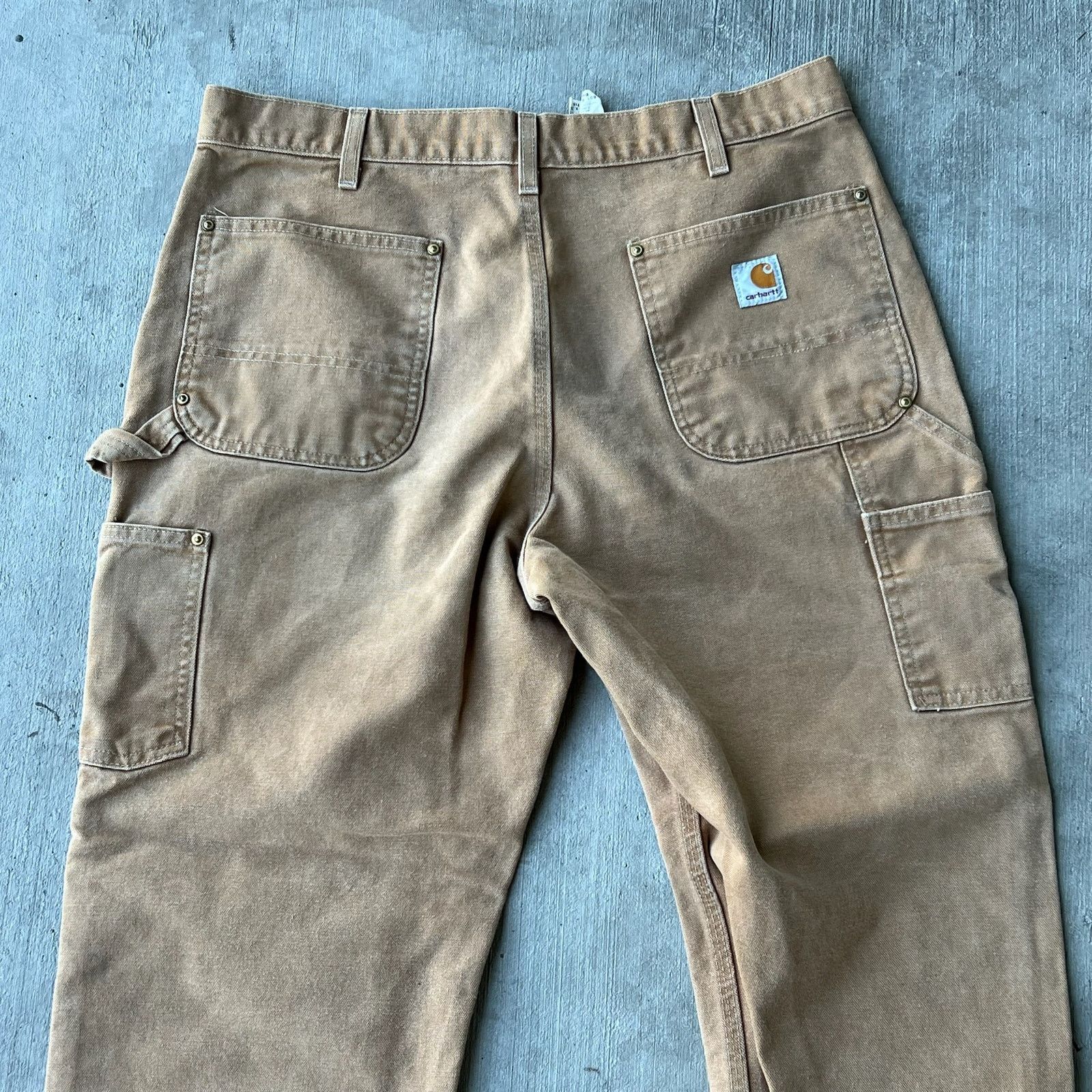 Carhartt × Vintage Carhartt brown double knee work wear carpenter pants Size US 33 - 6 Thumbnail