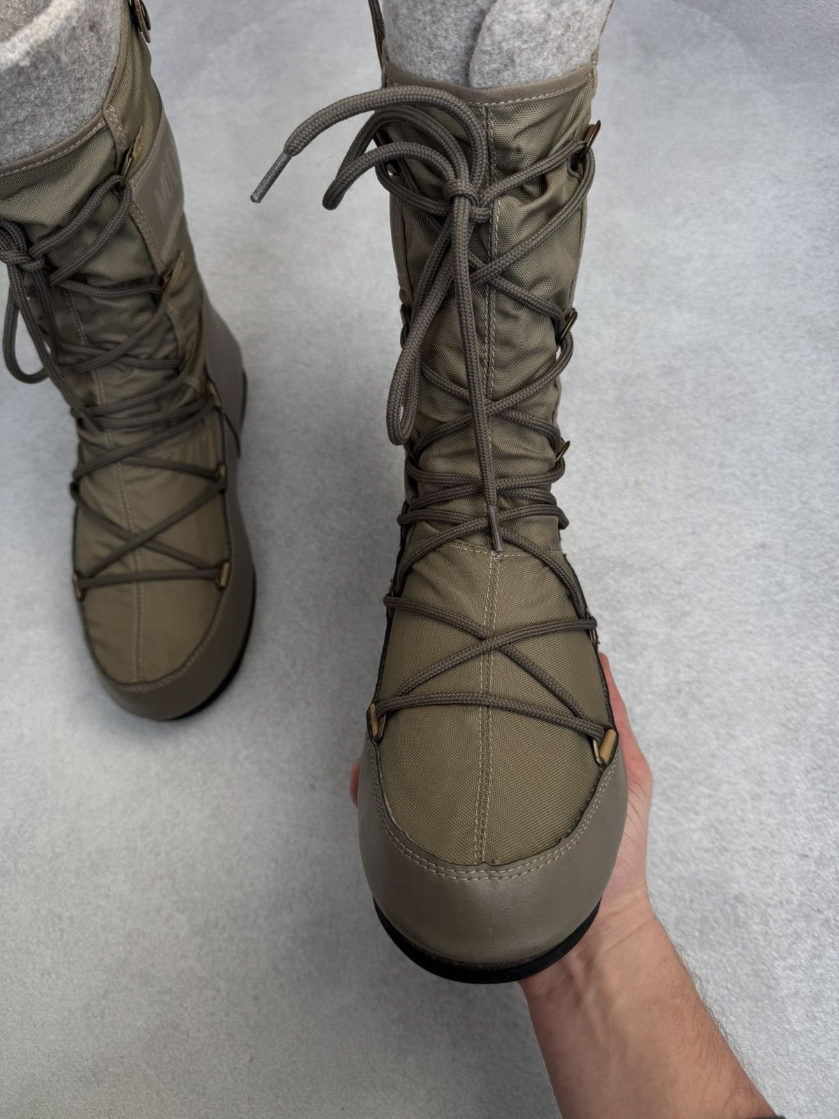 Moon Boot Vintage Moon Boot Waterproof Tecnica Olive nylon Boots 9-9,5 Size US 9 / IT 39 - 10 Thumbnail