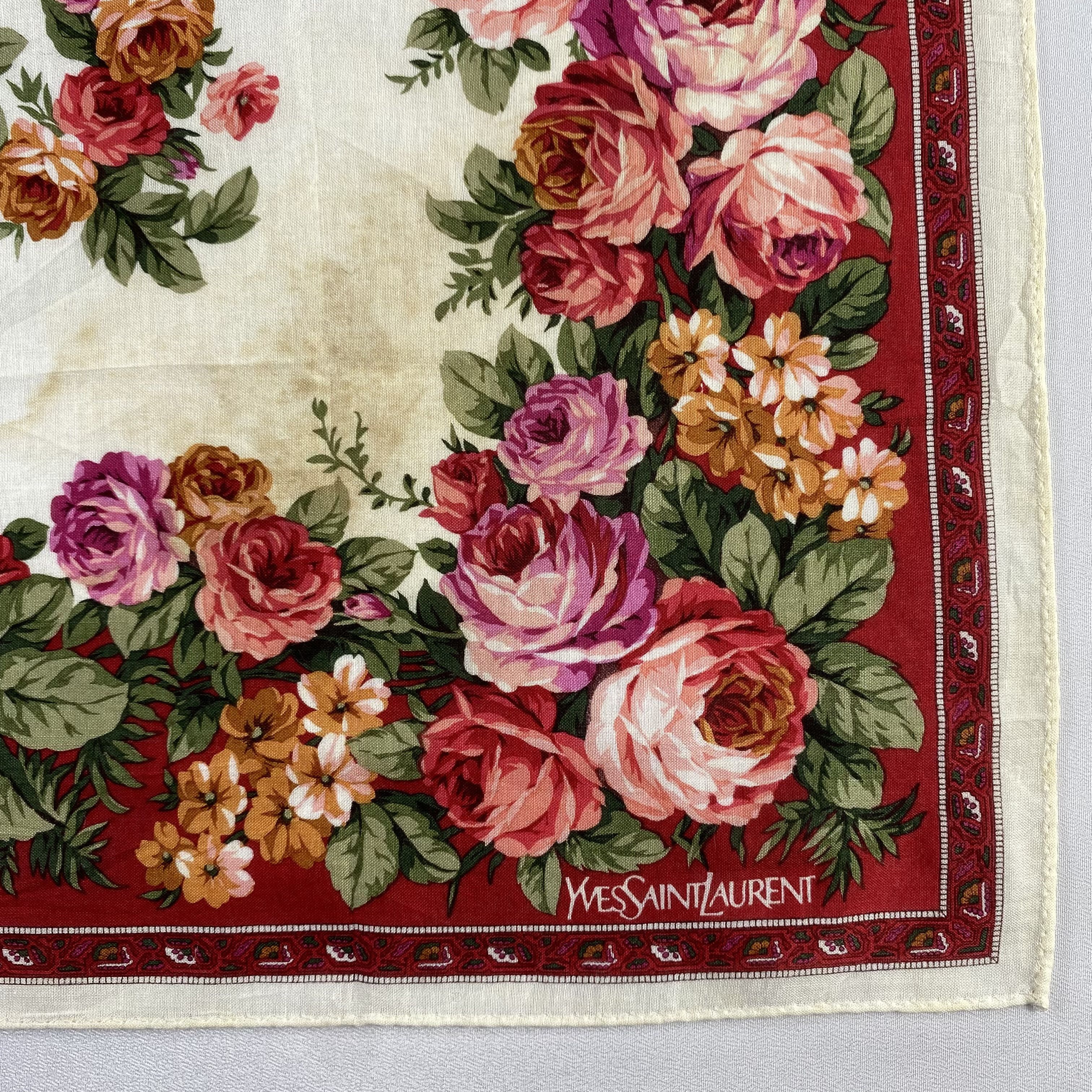 Vintage Yves Saint Laurent Bandana/ Handkerchief / Neckerchief-P1731 Size ONE SIZE - 3 Thumbnail