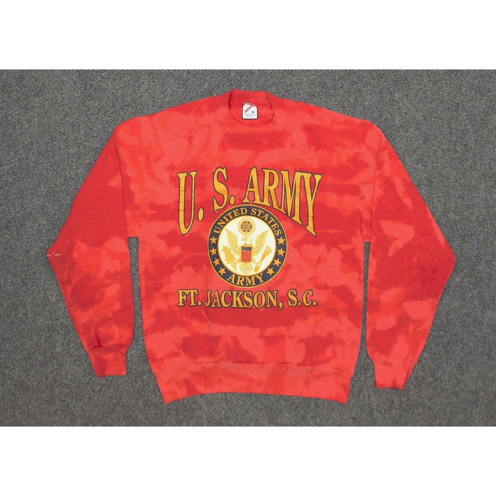 Jerzees 80s Jerzees Custom Bleach US Army Fort Jackson Sweatshirt Size US M / EU 48-50 / 2 - 3 Thumbnail