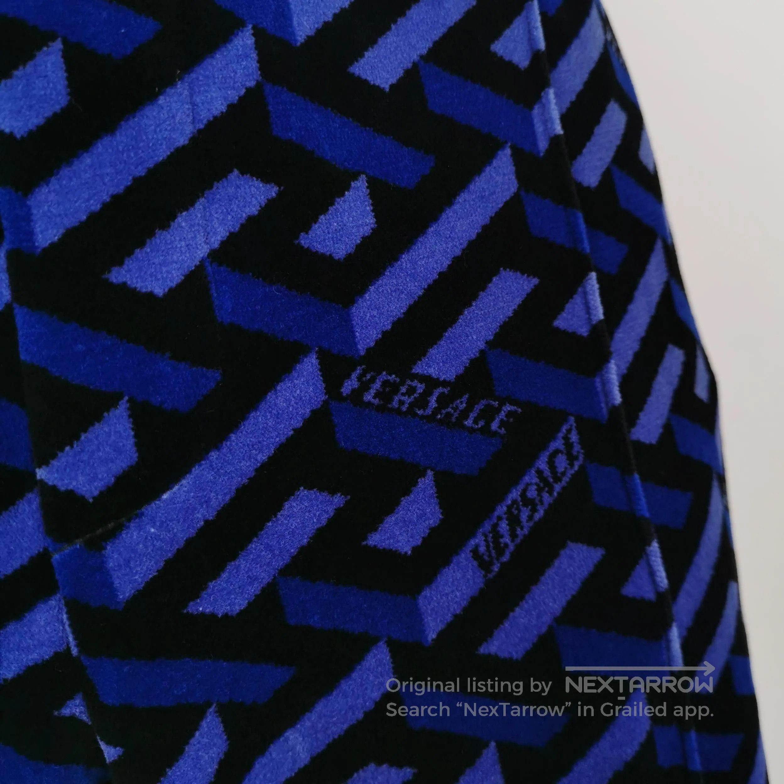 Versace Versace Blue Geometric Print Sweatpants XXL. Size US 44 / EU 60 - 1 Thumbnail