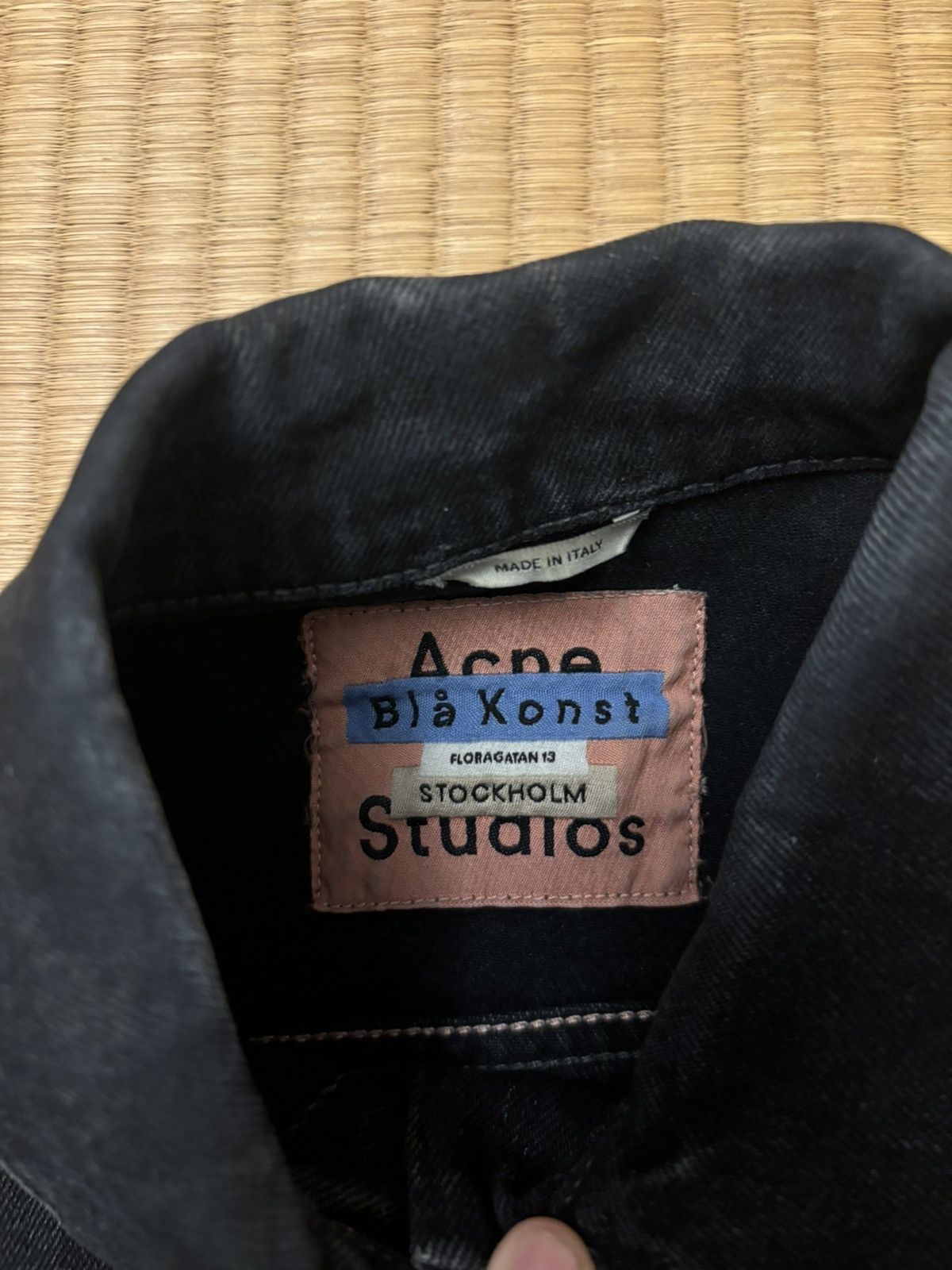 Acne Studios Acne Studios Blå Konst Black Denim Jacket Size XXS / US 00 / IT 34 - 4 Thumbnail