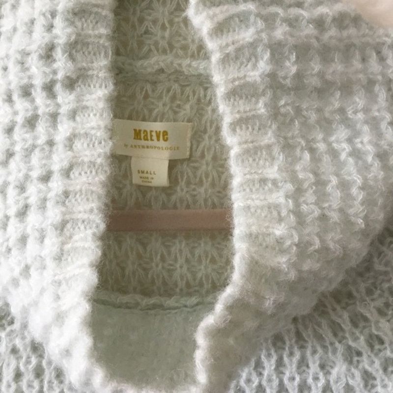 Anthropologie Anthropologie Maeve Mint Bell-Sleeve Sweater Size S / US 4 / IT 40 - 10 Thumbnail
