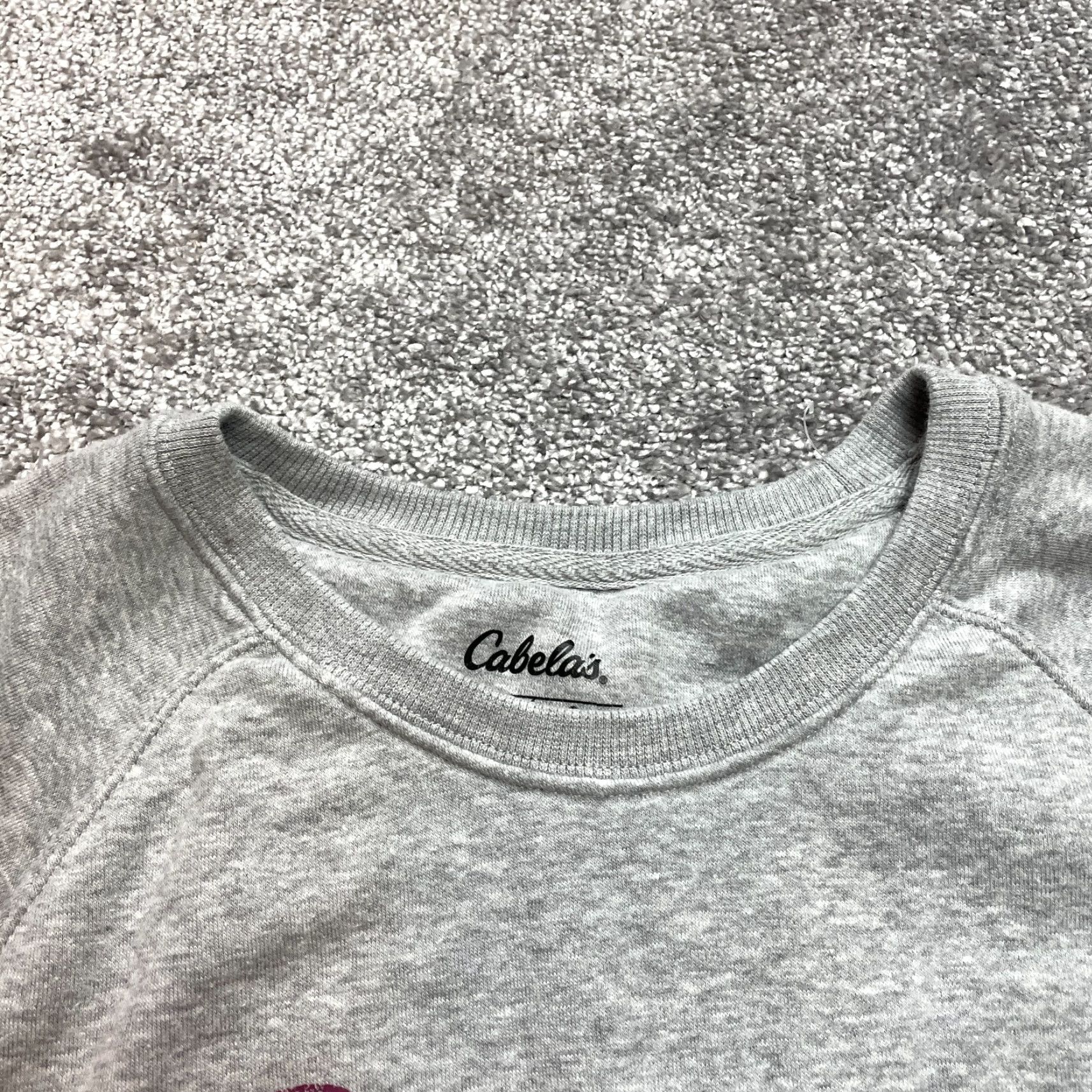 Vintage Cabela's Sweatshirt Womens Large Light Gray Pullover Soft Crew Sweater Adult Size L / US 10 / IT 46 - 3 Thumbnail