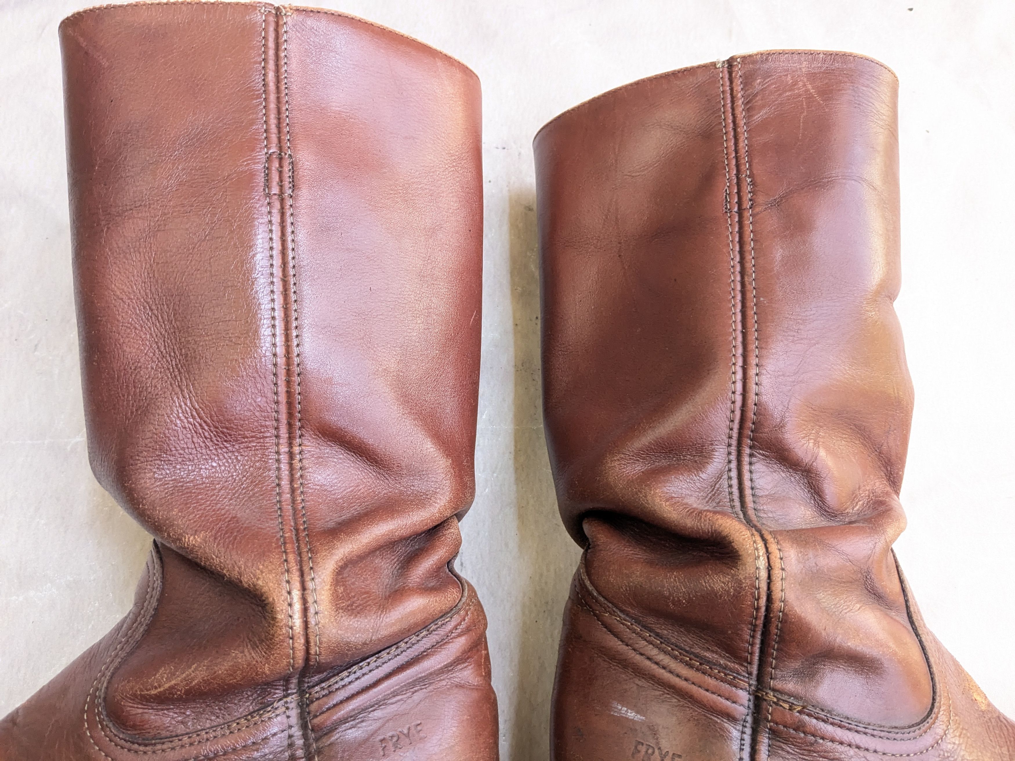 Frye Frye Campus Boots Brown Leather 9.5 M Motorcycle Biker Size US 9.5 / EU 42-43 - 12 Thumbnail