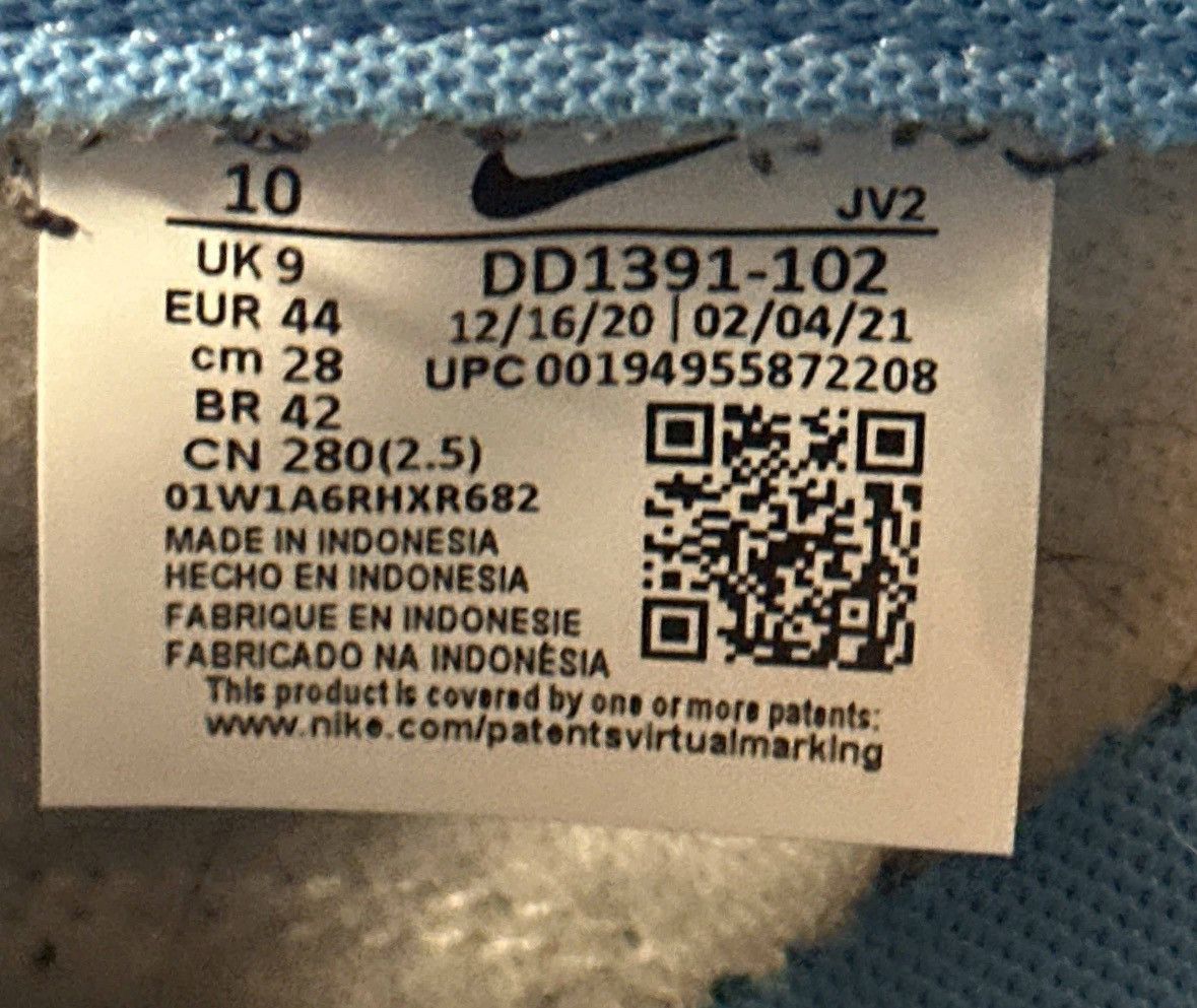 Nike Nike Dunk Low University Blue Size US 10 / EU 43 - 10 Thumbnail