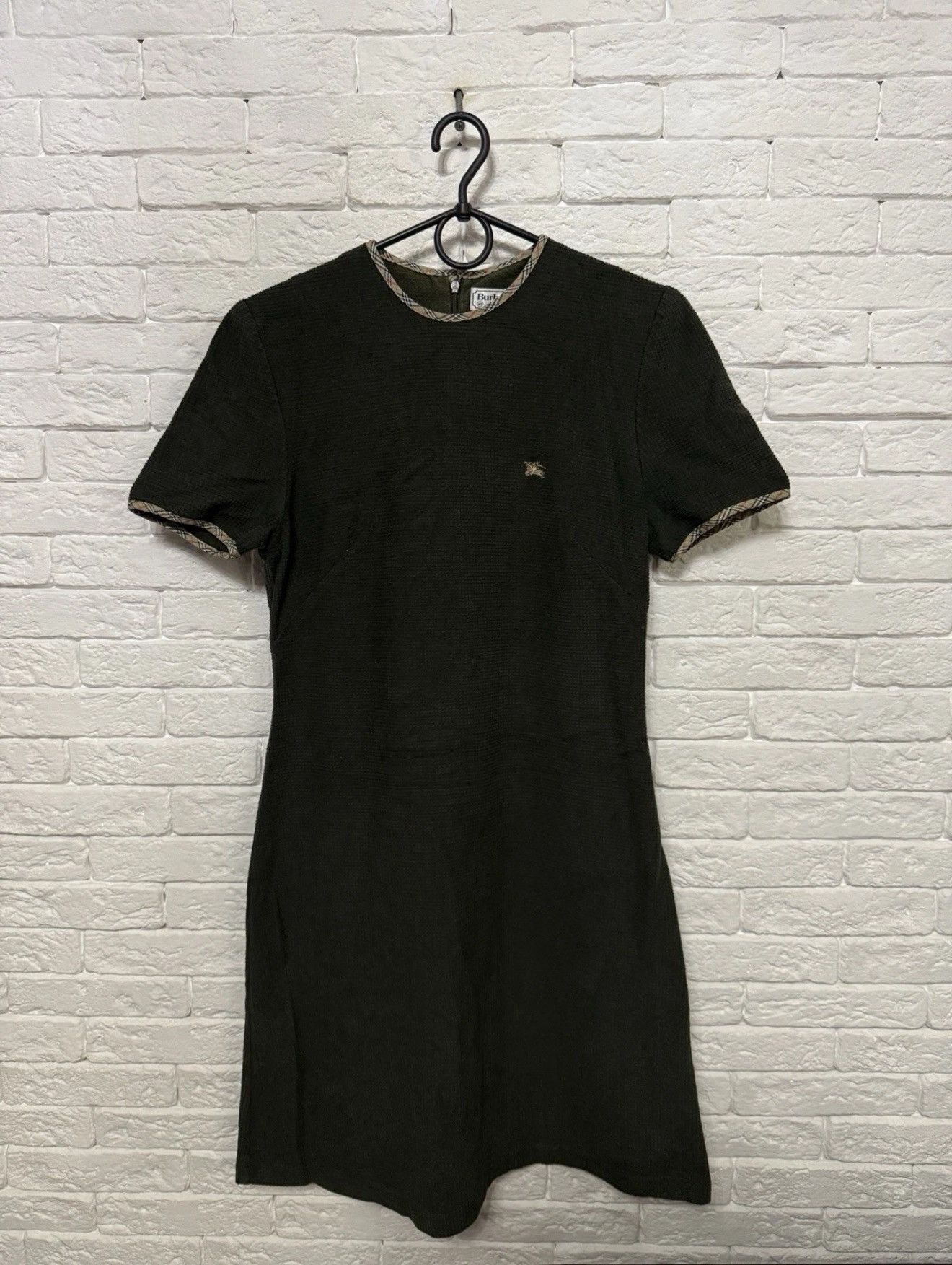 Burberry Vintage Burberrys of London Waffle Texture Maxi Dress Sz M Size M / US 6-8 / IT 42-44 - 1 Thumbnail