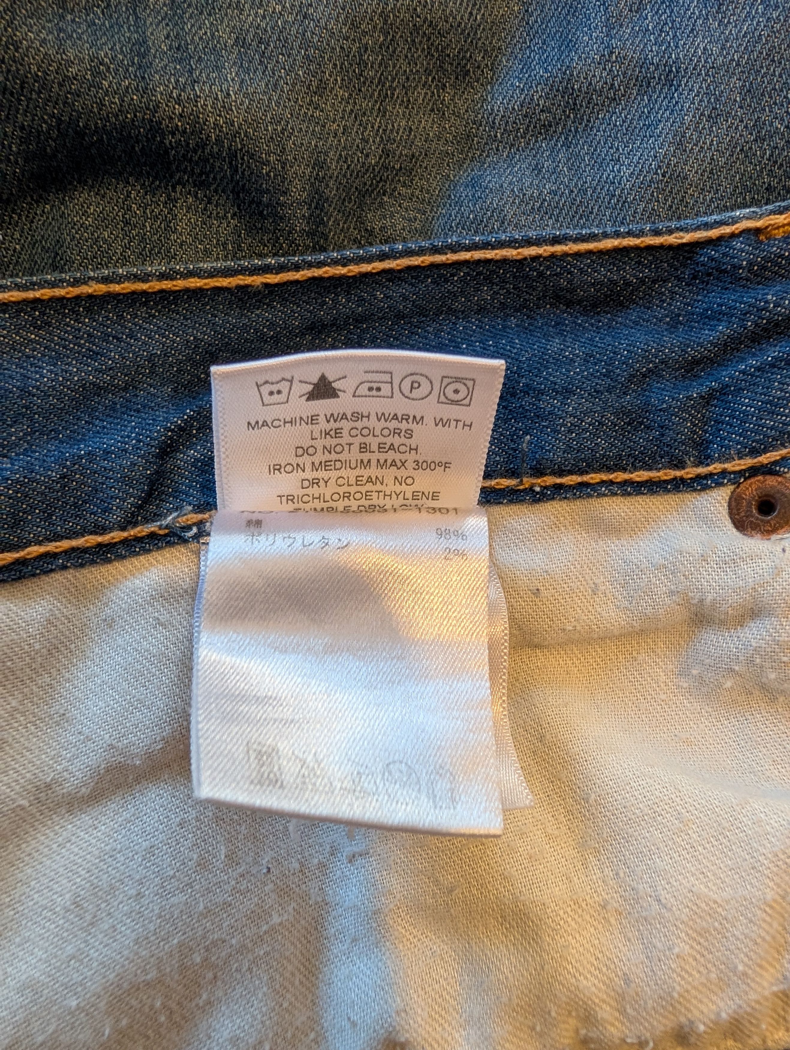 Band Of Outsiders × Designer BAND OF OUTSIDERS STRAIGHT JEANS MADE IN USA Size US 31 - 18 Thumbnail
