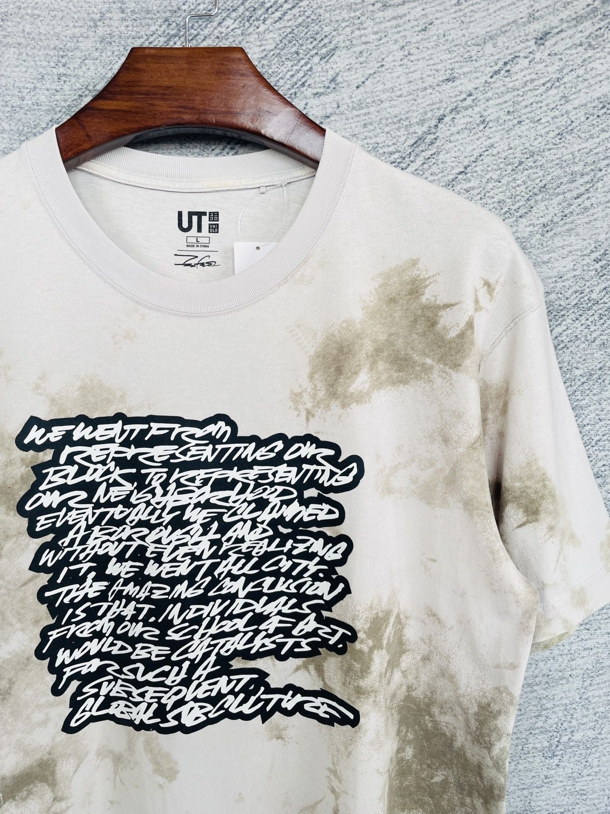 Futura × Japanese Brand × Uniqlo Uniqlo x Futura Tie Dye Shirt Size US L / EU 52-54 / 3 - 3 Thumbnail