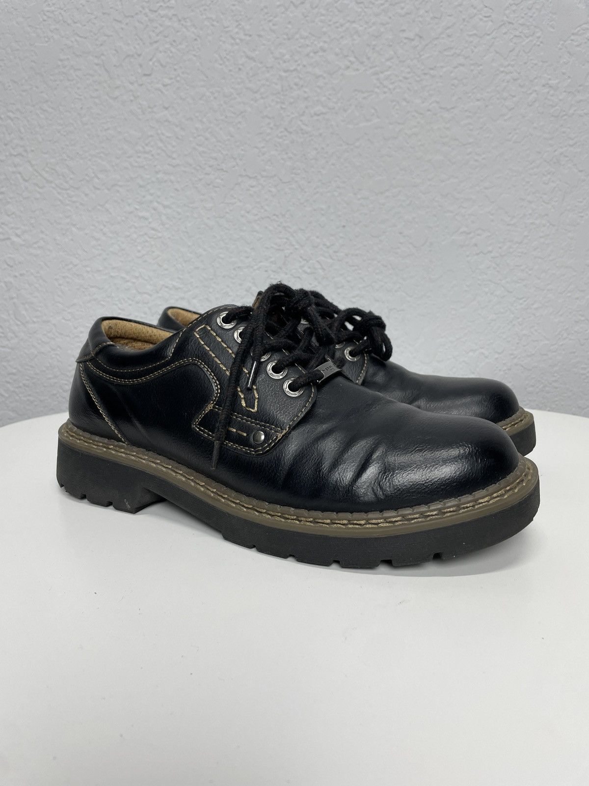 Hedi Slimane AS 98 Vibe Artisan Black Leather Side Zip Ankle Biker Boots Size US 9 / EU 42 - 5 Thumbnail