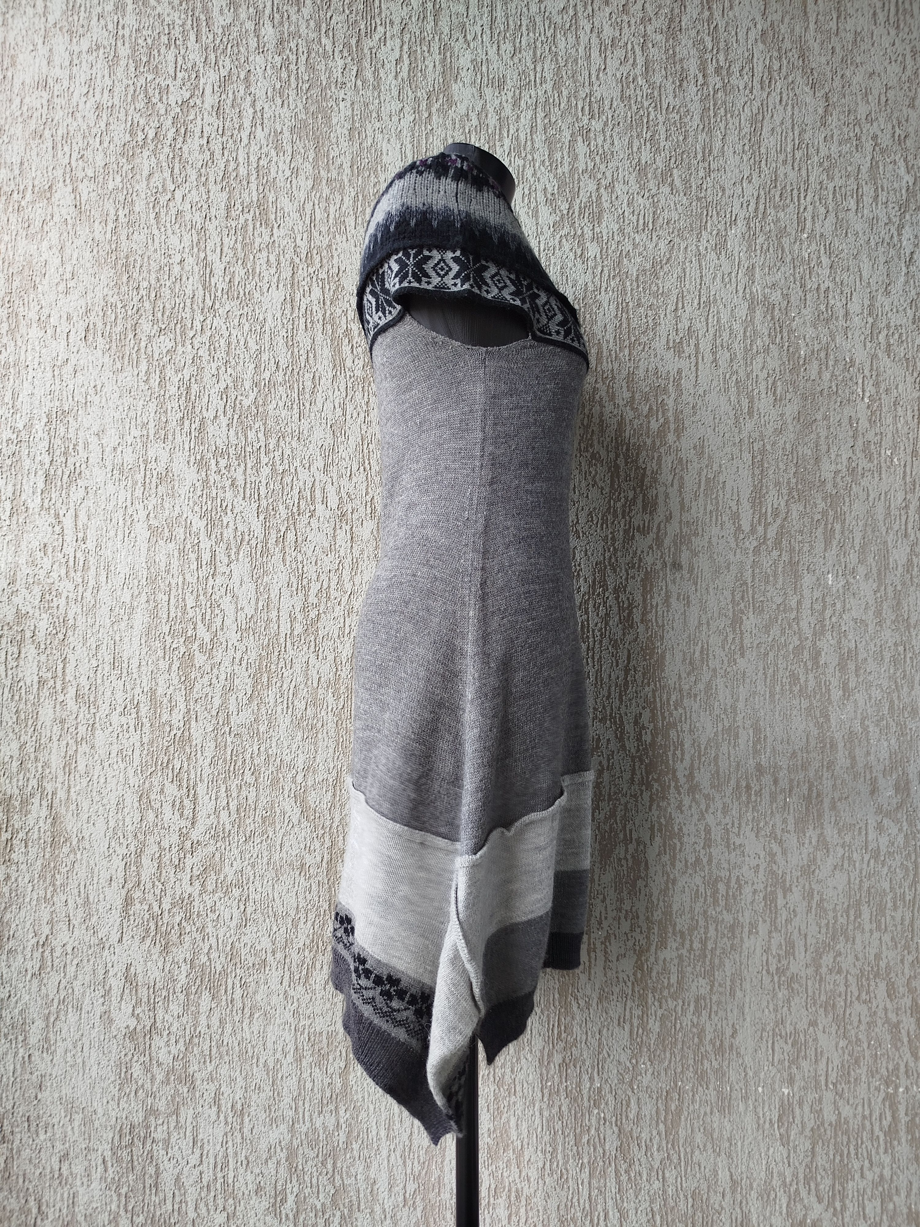 Marithe + Francois Girbaud High Use by Claire Campbell Dress Knit Alpaca Fair Isle Size M / US 6-8 / IT 42-44 - 9 Thumbnail