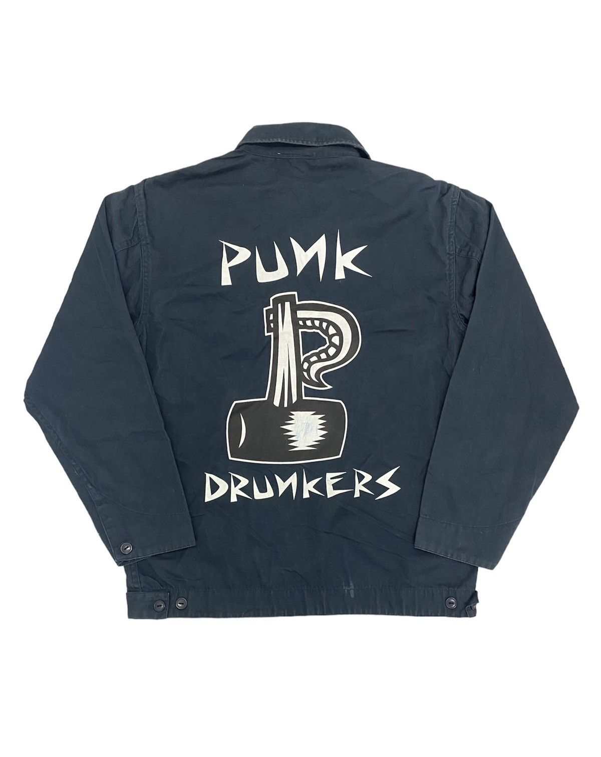 Japanese Brand Punk Drunkers PDS Zipper Work Jacket 🇯🇵 Size US S / EU 44-46 / 1 - 1 Thumbnail