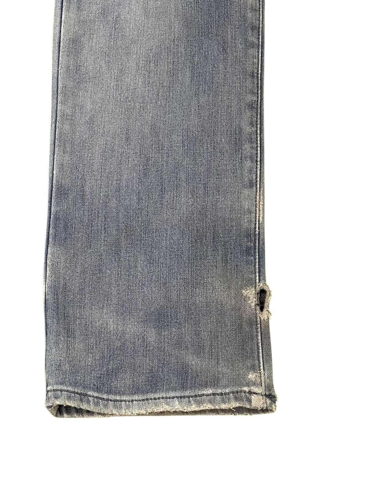 Japanese Brand Distress Slim Jeans Edwin Japan Double Layer Stretch 2🟦 Size US 35 - 2 Thumbnail