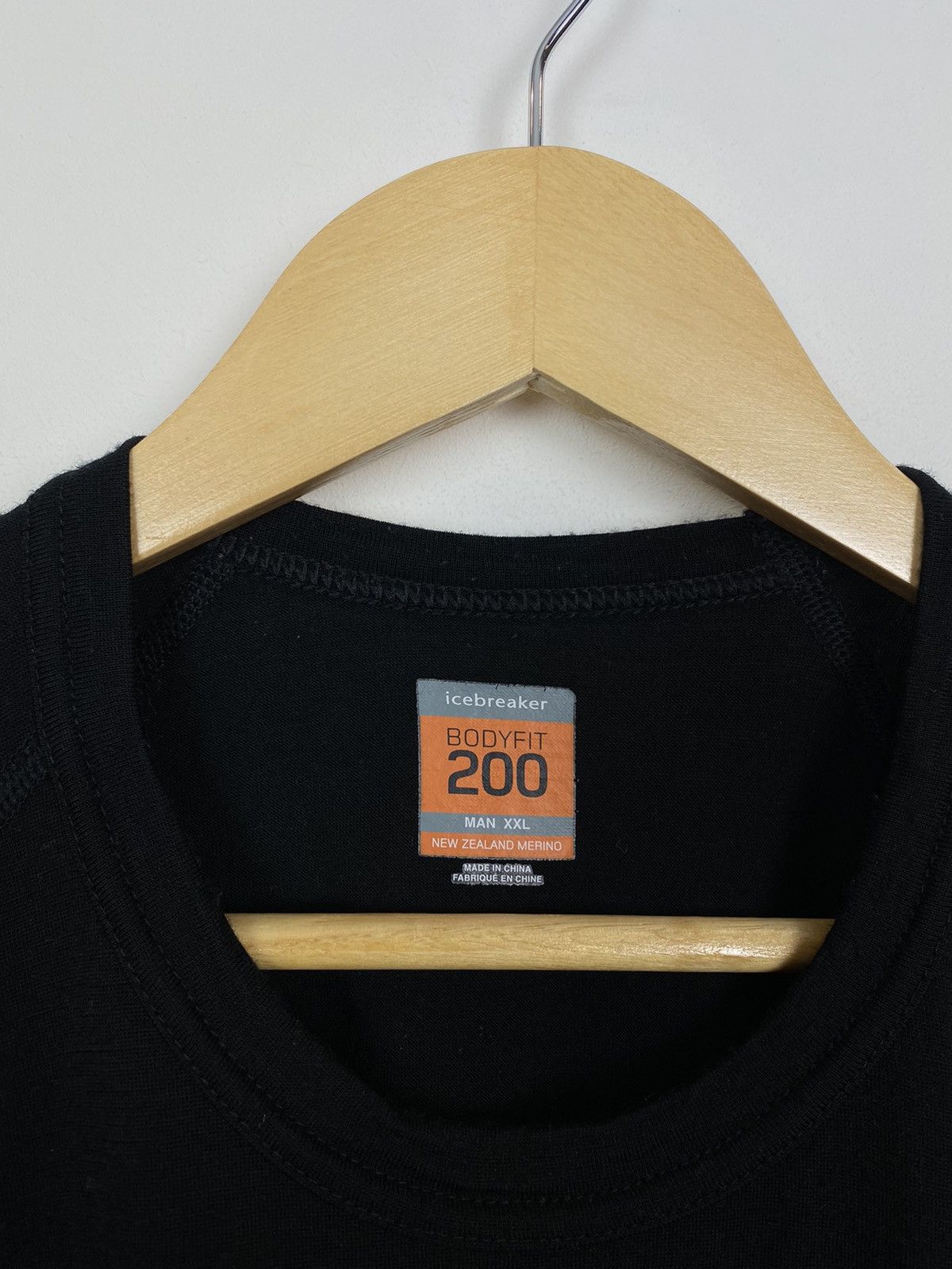 Icebreaker ⛰️ Icebreaker Bodyfit 200 Merino Wool T-shirt Knit Top Black Size US XXL / EU 58 / 5 - 4 Thumbnail