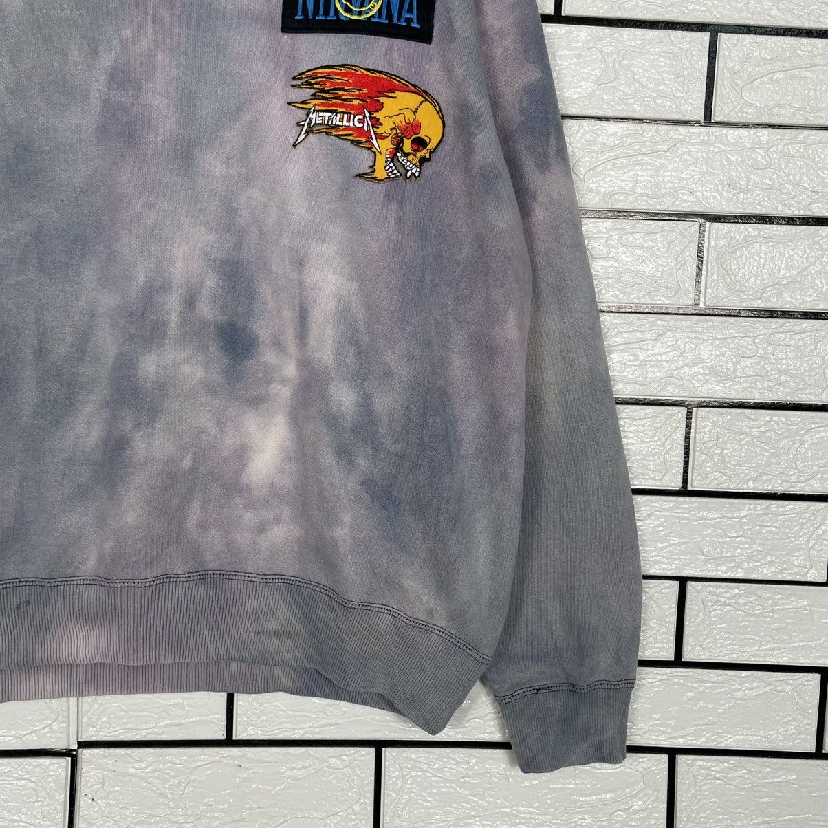 Japanese Brand Nirvana Metalicca Punk Sweatshirt Size US M / EU 48-50 / 2 - 4 Thumbnail