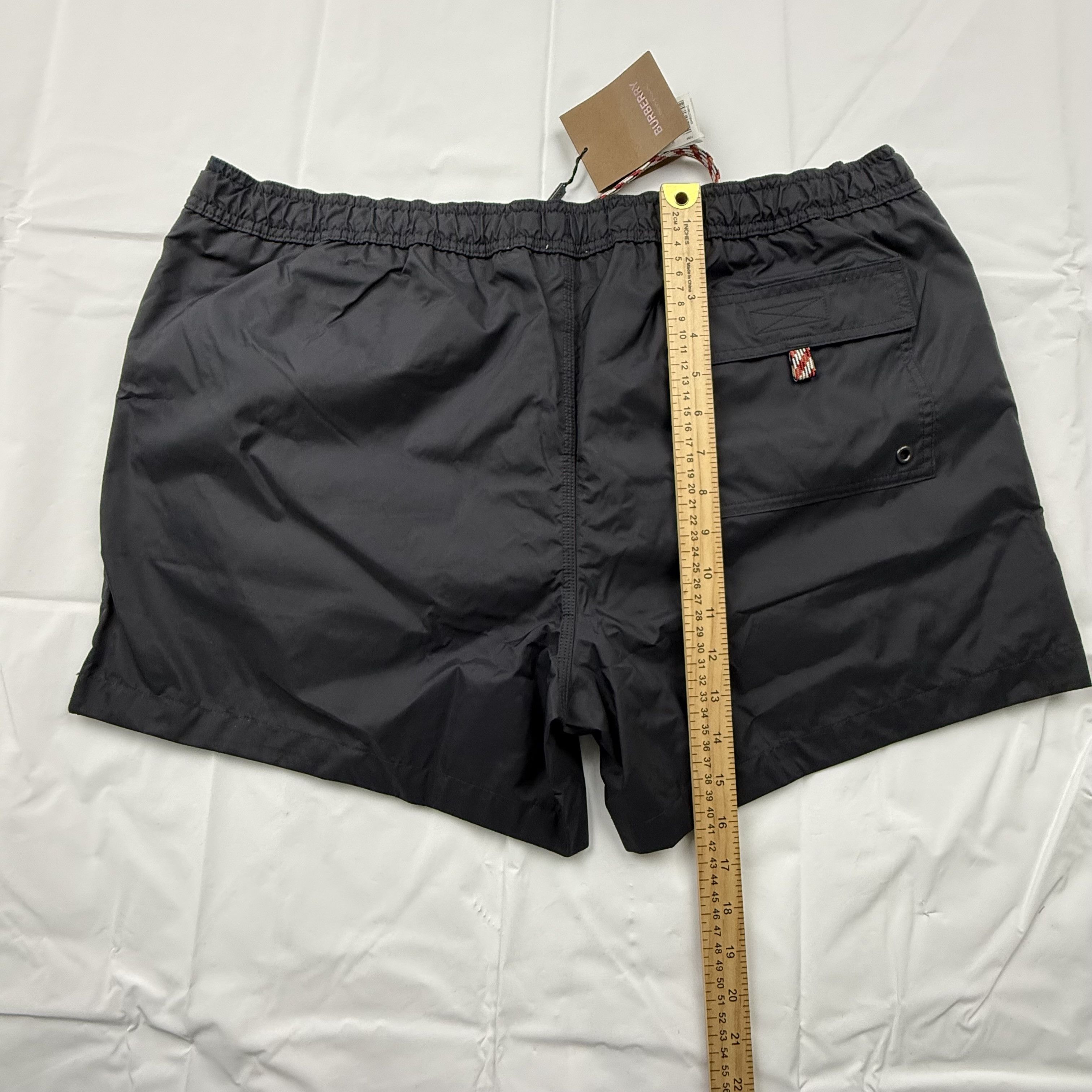 Burberry Burberry London England Mens Black Logo Patch Swim Shorts Size US 41 - 11 Thumbnail