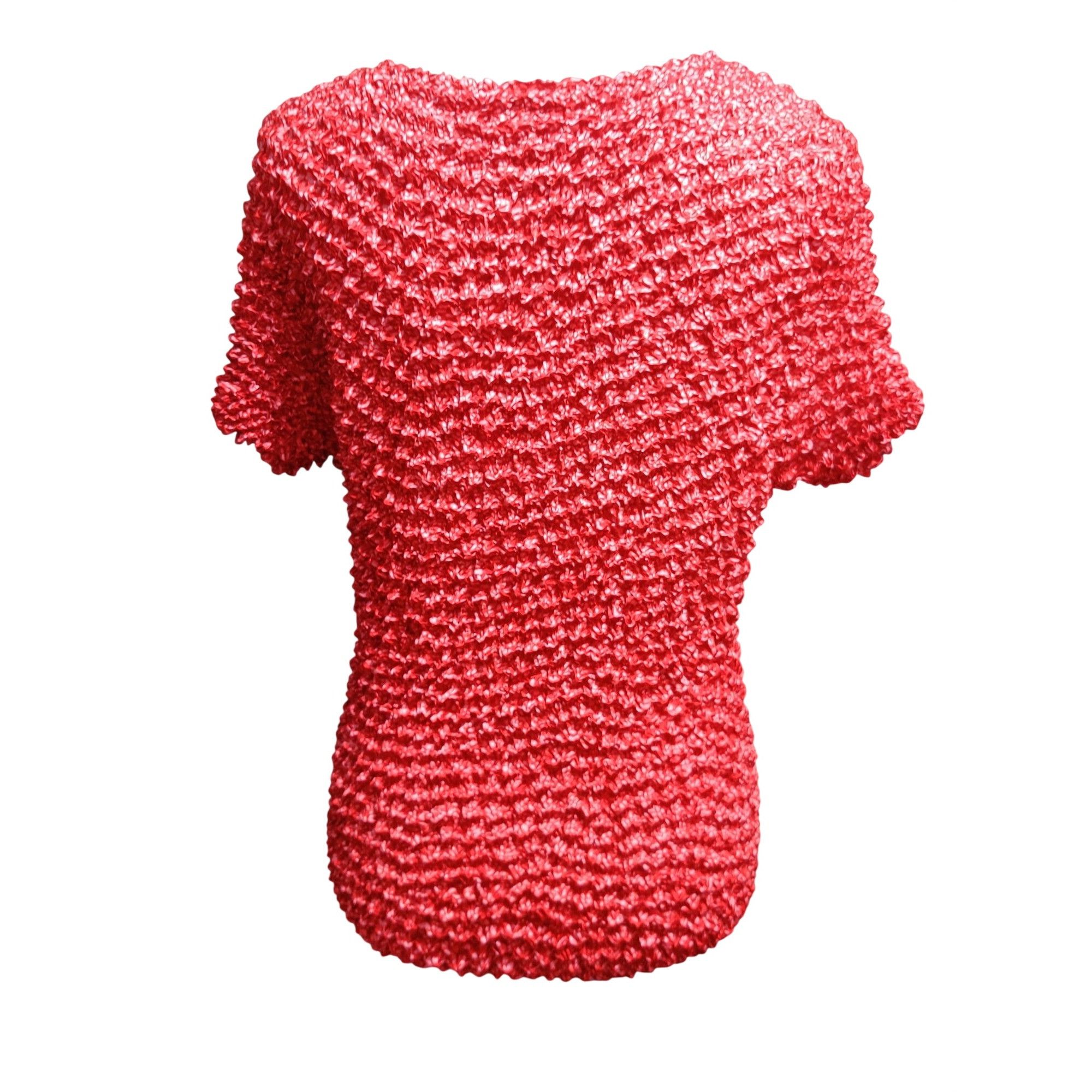 Vintage Xhilaration Womens Top One Size Red Pink Dot Vintage Stretch Size ONE SIZE - 4 Thumbnail