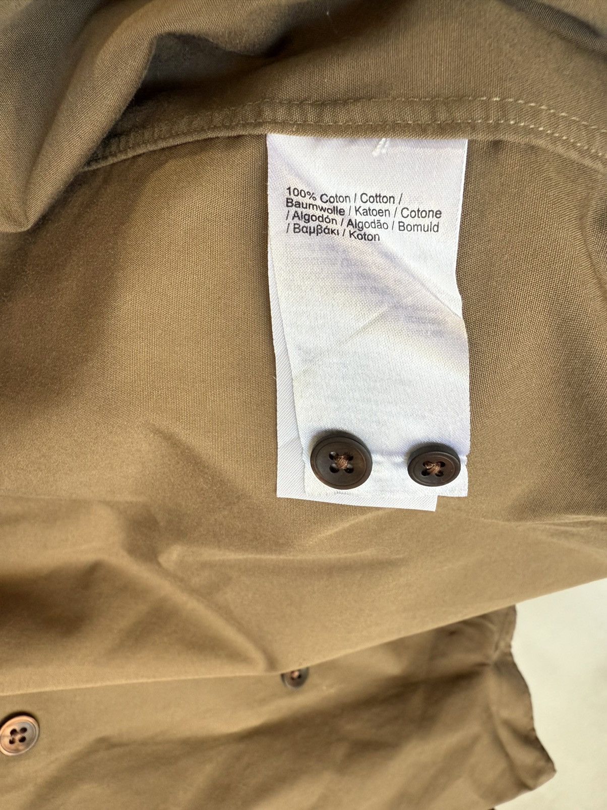 Lacoste Lacoste Live Shirt Brown Size 40L - 9 Thumbnail
