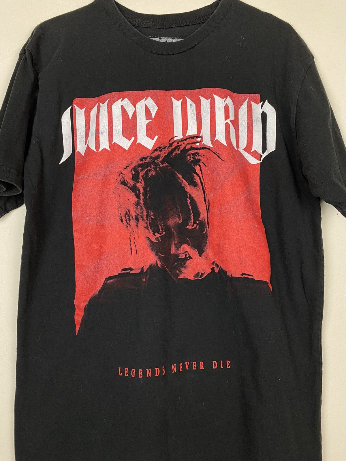 999 Club × Rap Tees Juice Wrld Legends Never Die Black Tee T Shirt Size US L / EU 52-54 / 3 - 2 Thumbnail