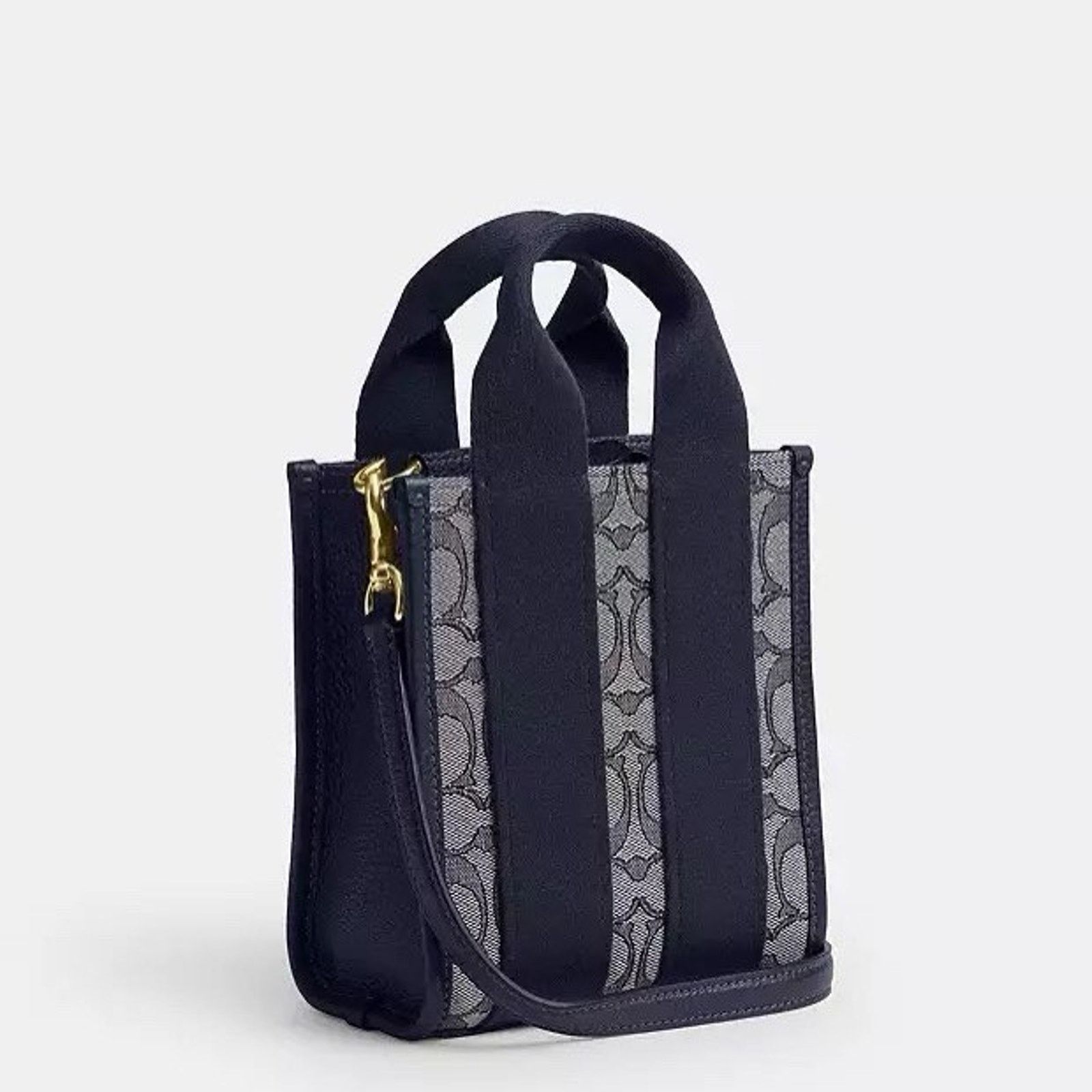 Coach NWT Coach Smith Mini Tote Bag CCL75 Gold/Navy/Midnight Navy Size ONE SIZE - 10 Thumbnail