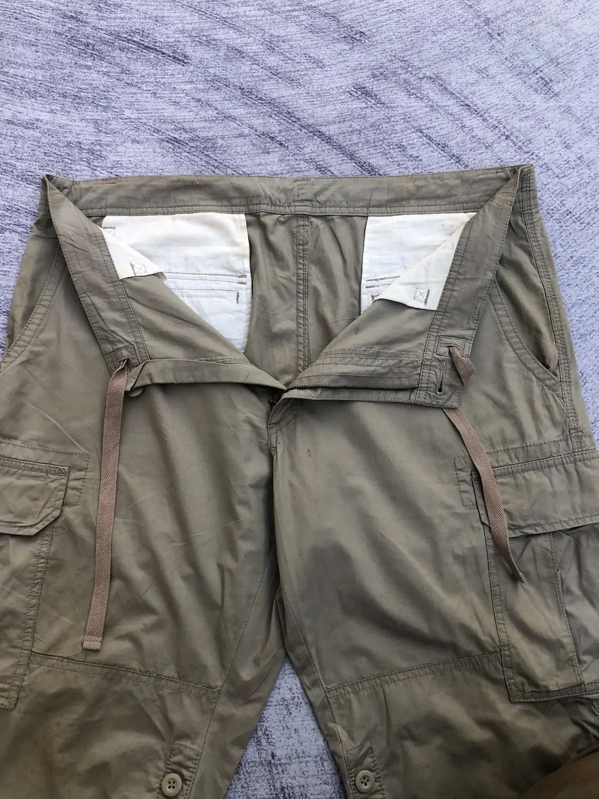 Japanese Brand Faded Cargo Pants Multipocket Tactical Utility W38xL42.5 Size US 33 - 10 Thumbnail